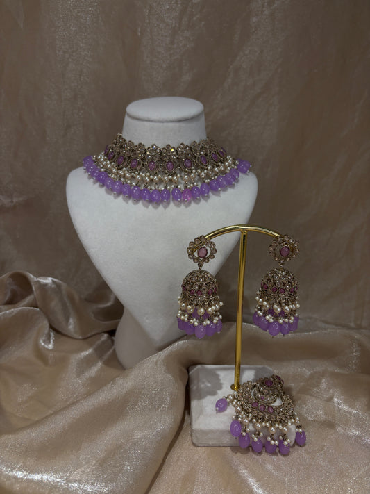 Lavender choker set
