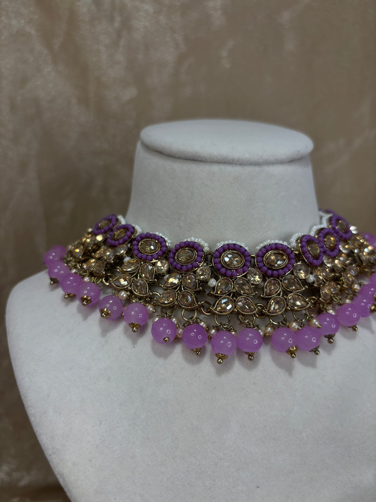 Lavender necklace set