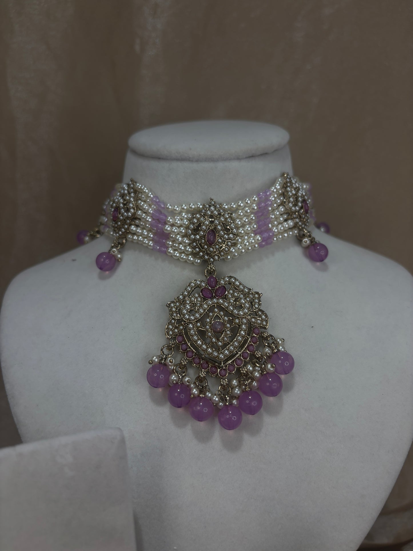 Lavender choker set