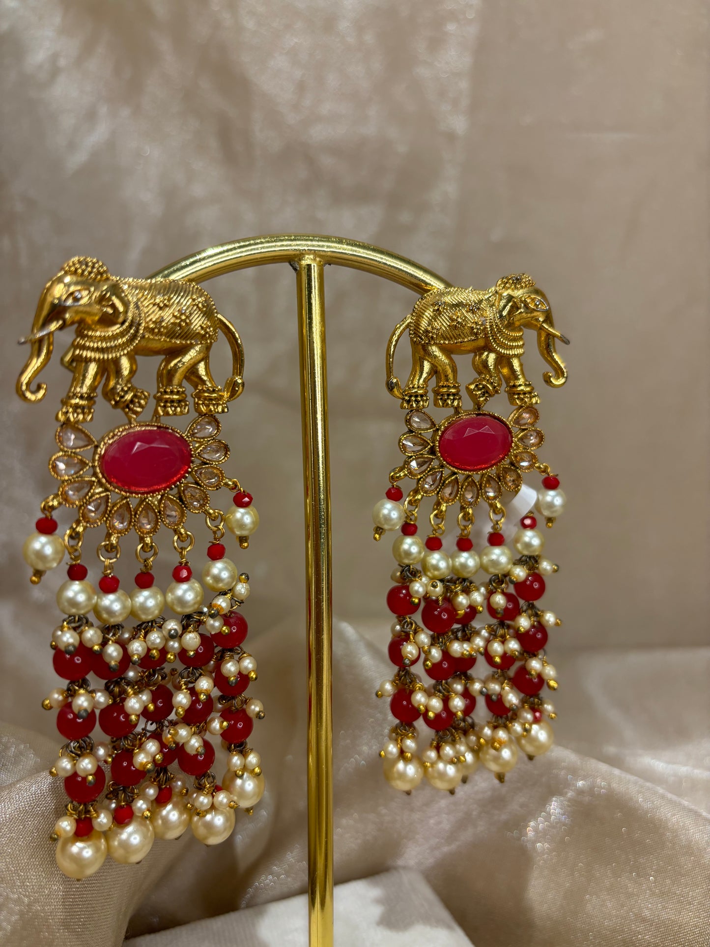Hot pink earrings
