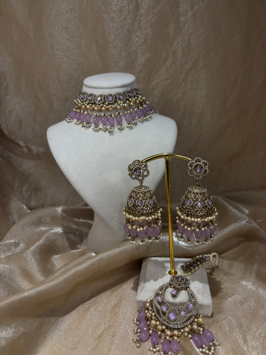 Lavender choker set