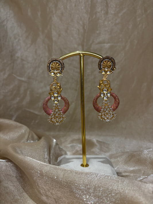 Baby pink earrings
