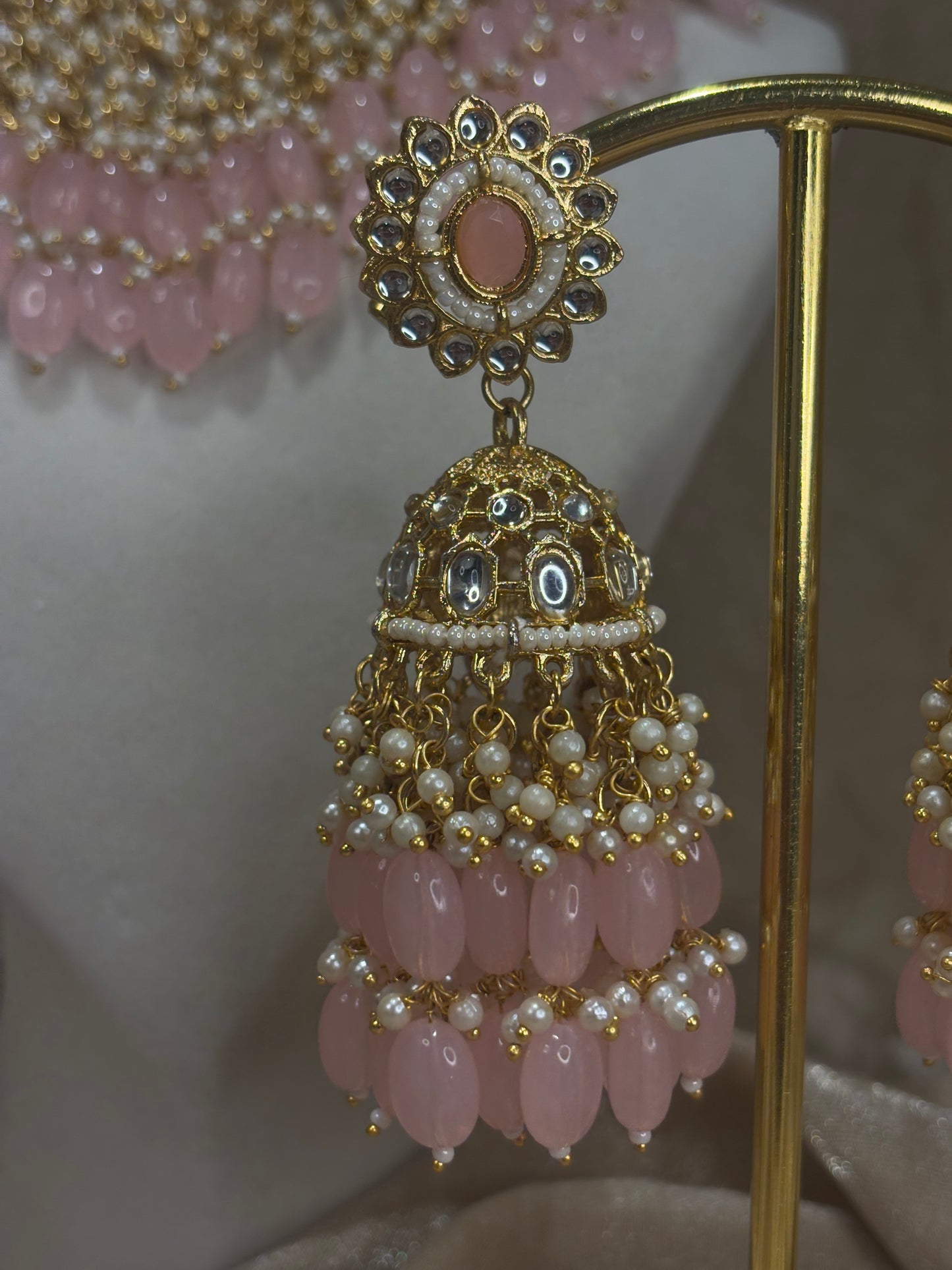 Baby pink chocker set
