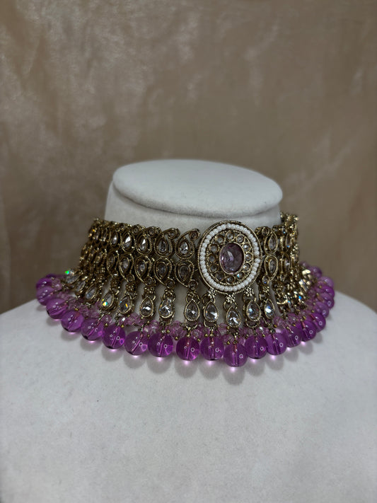 Lavender choker set