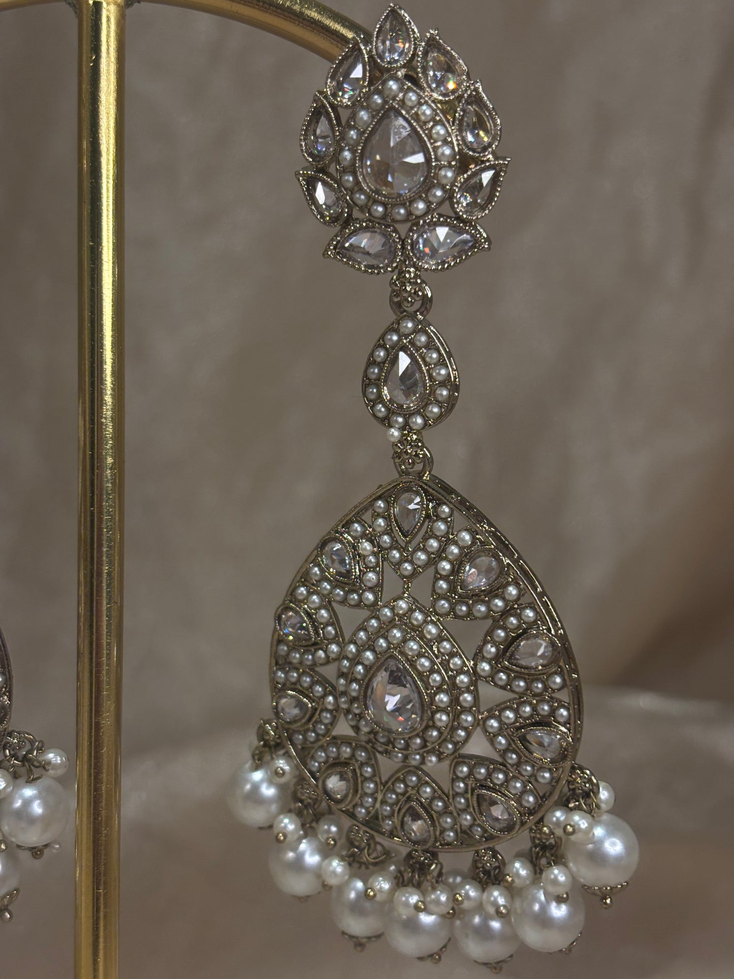 Gold earrings