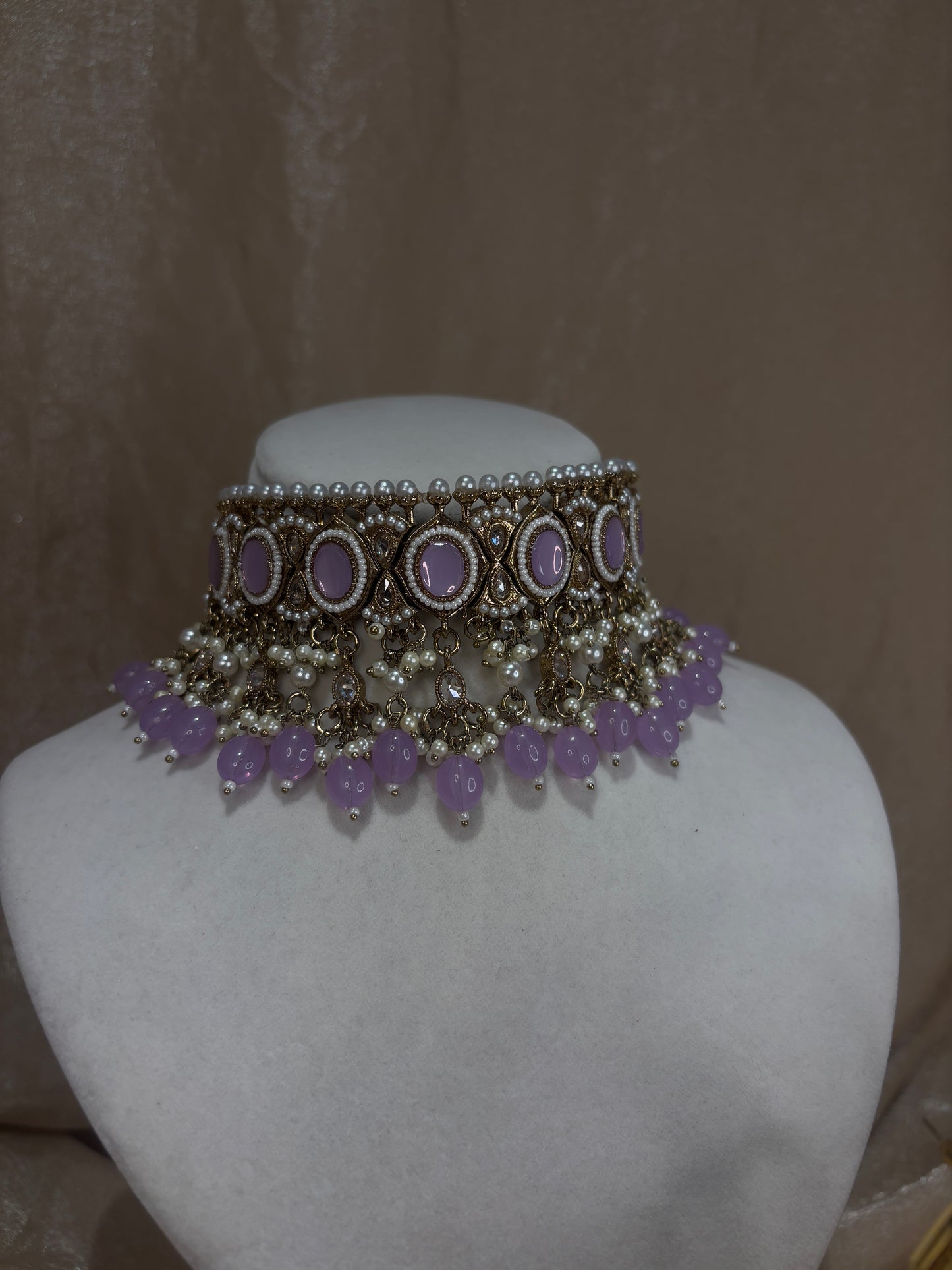 Lavender choker set