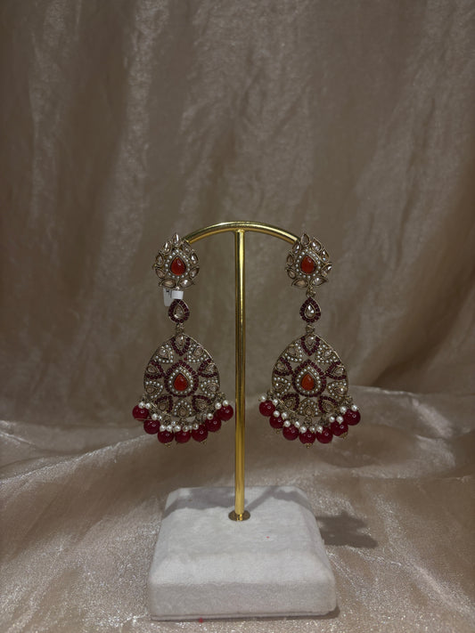 Red earrings