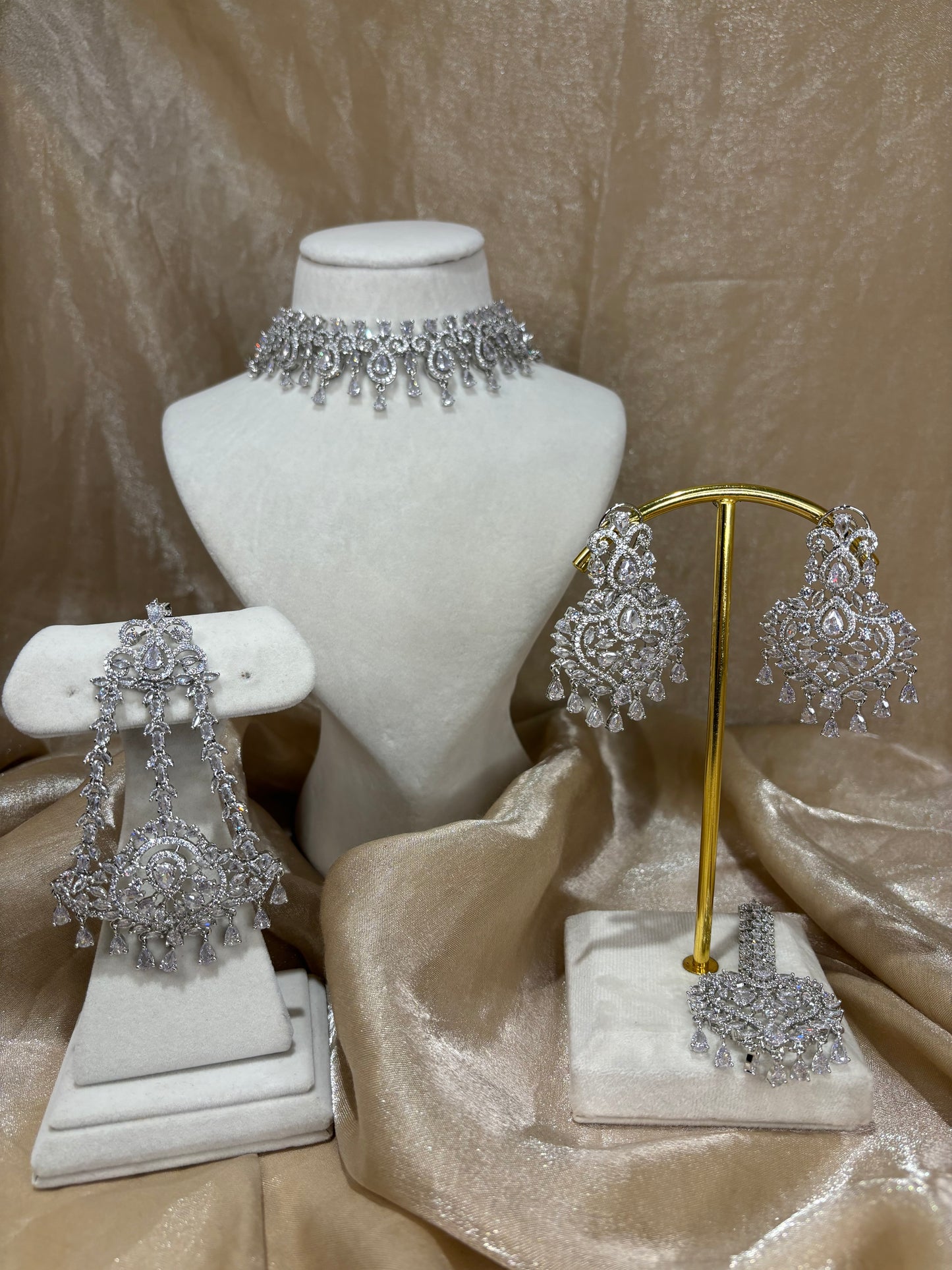 American diamond necklace set