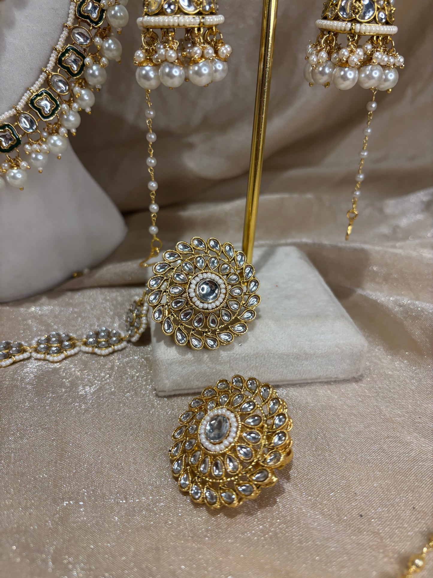 Gold kundan bridal set