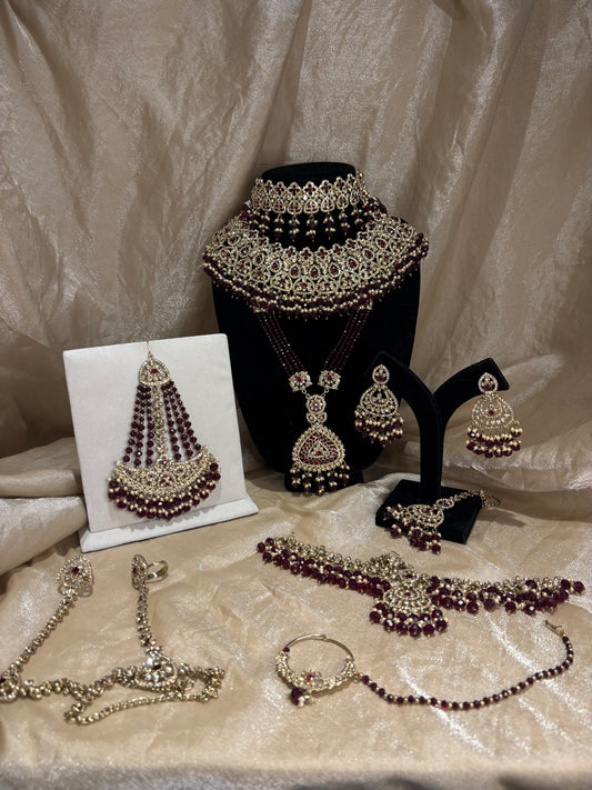Heavy maroon set