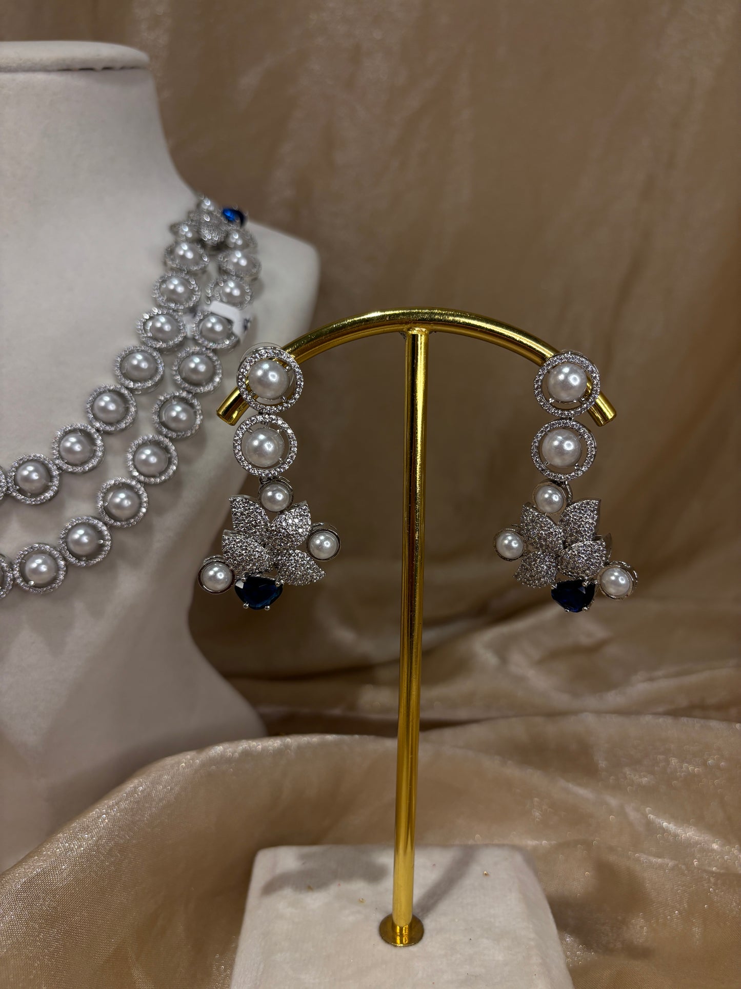 American diamond necklace set
