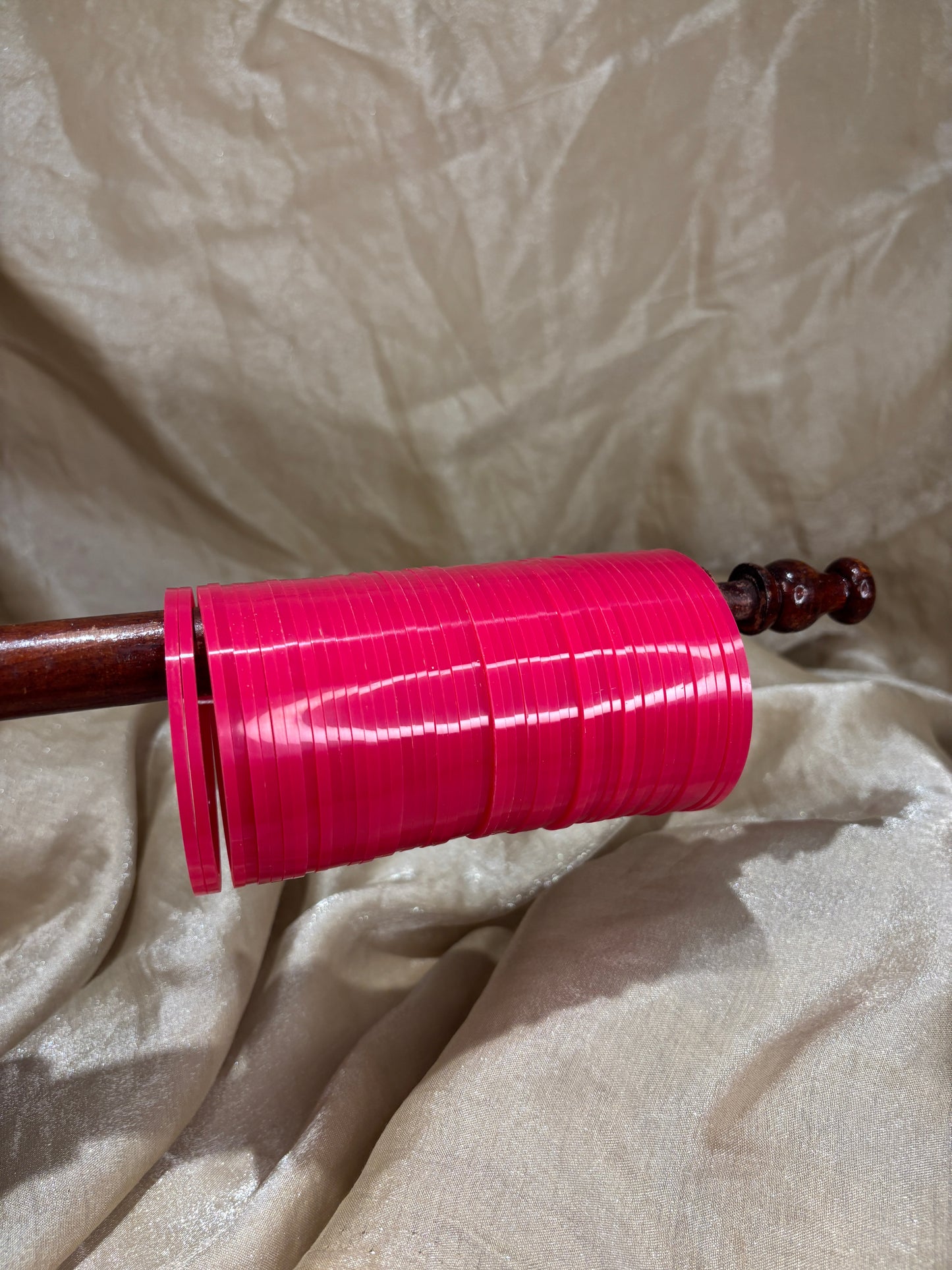 Hot pink choora bangles