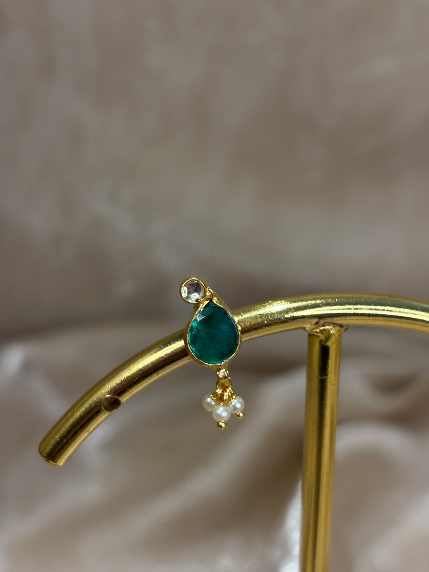 Pachi kundan nose stud