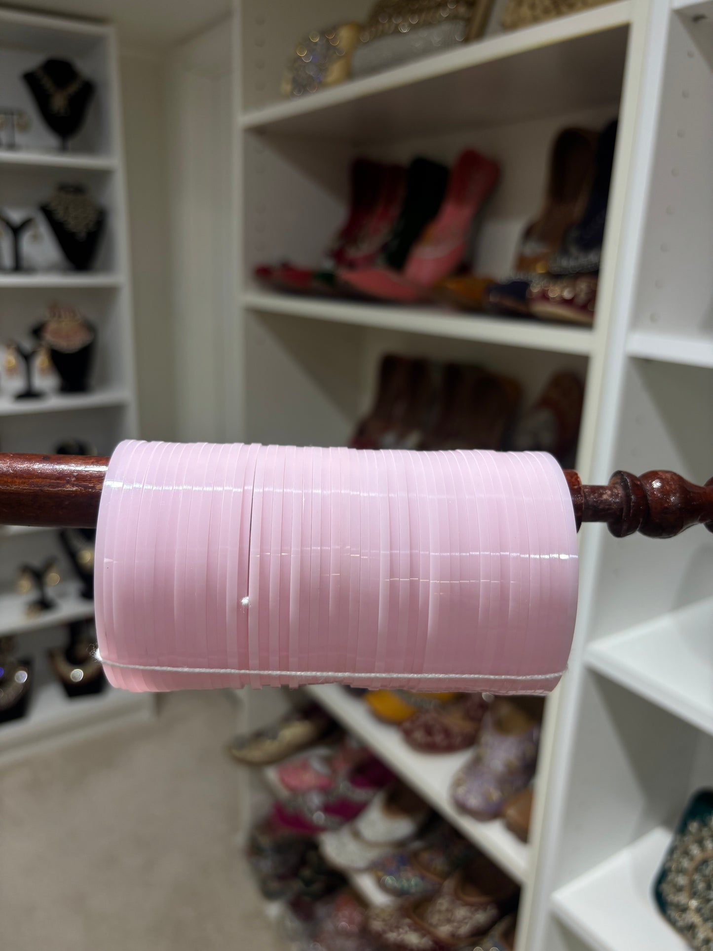 Baby pink choora bangles
