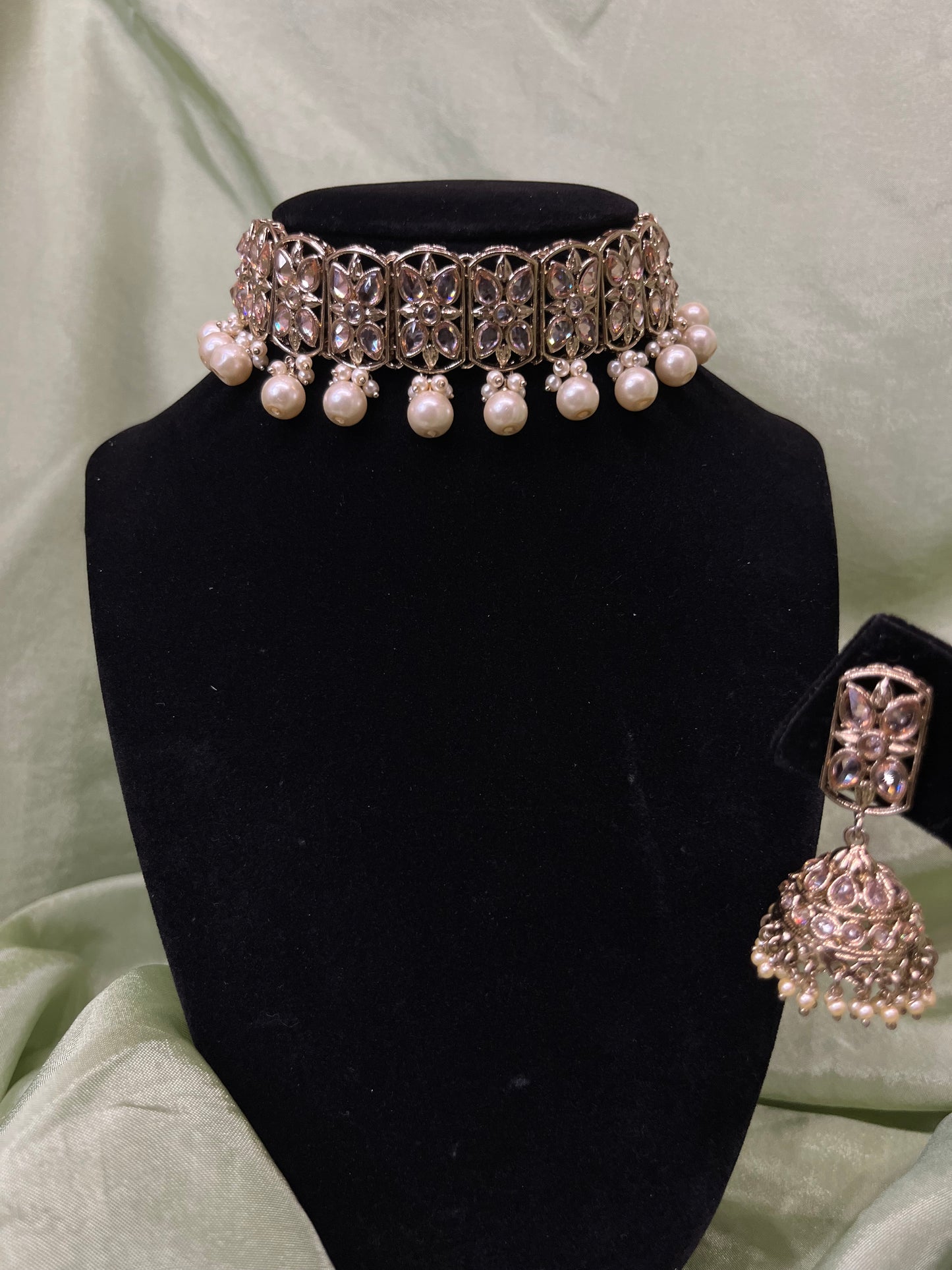 Gold mini choker set