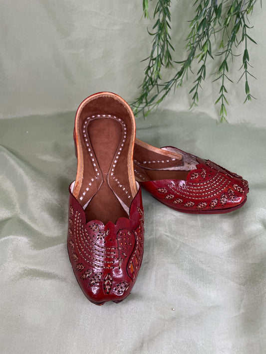 Leather Punjabi jutti