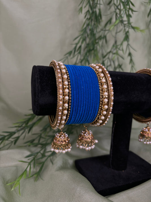 Royal blue bangle set