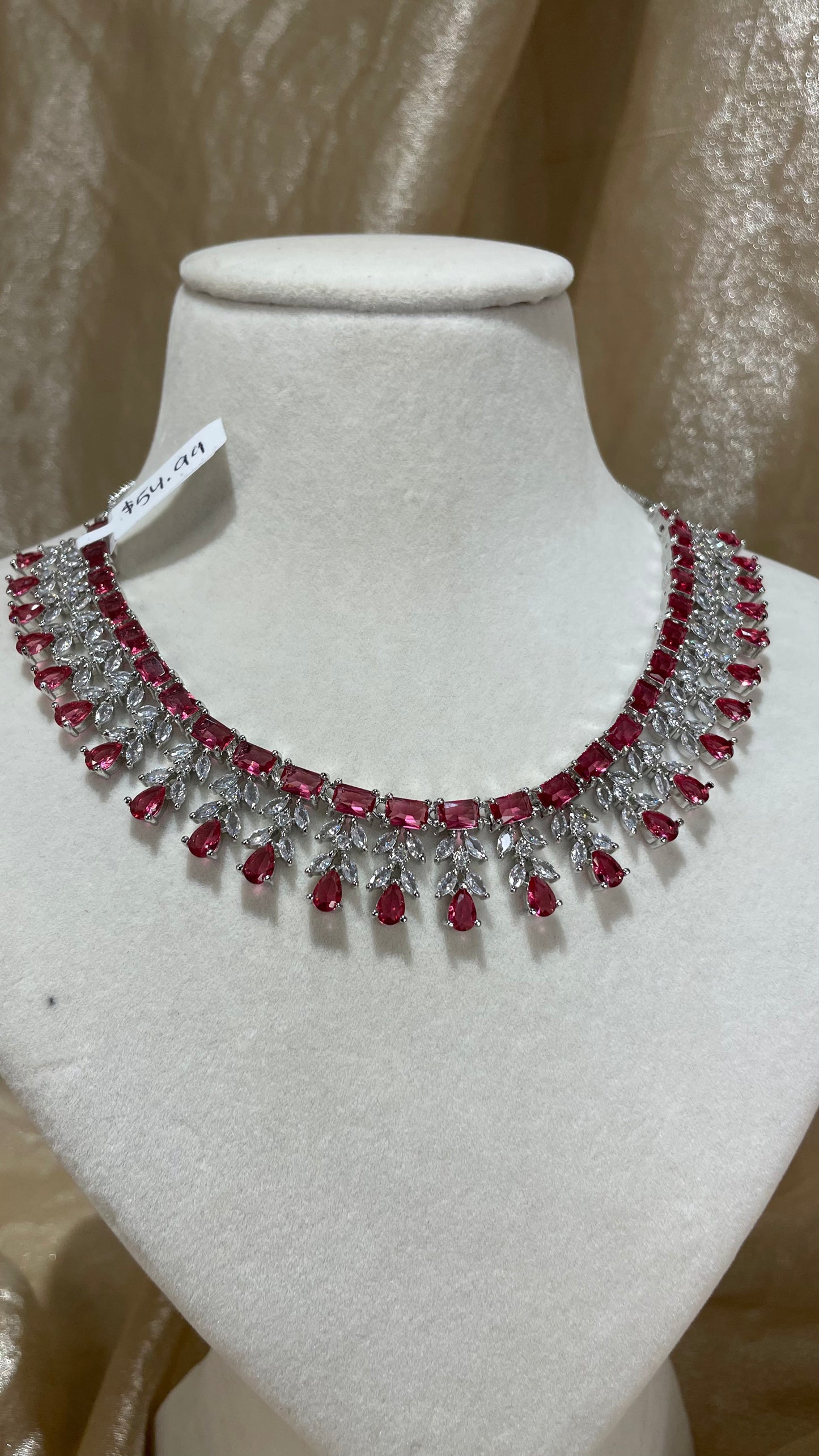 red necklace set