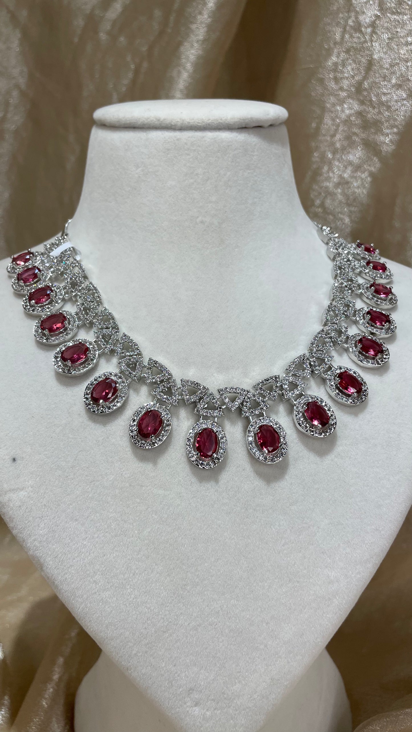 red necklace set