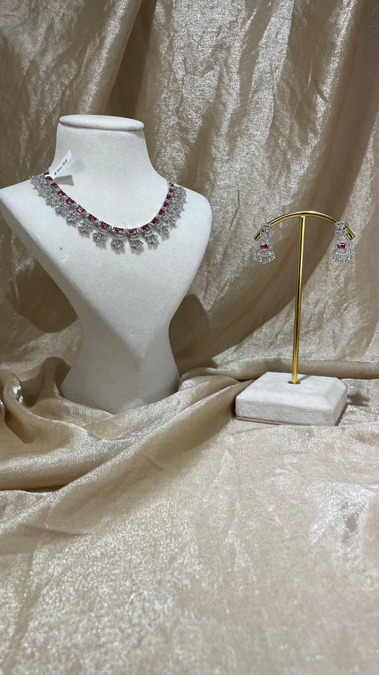 red necklace set