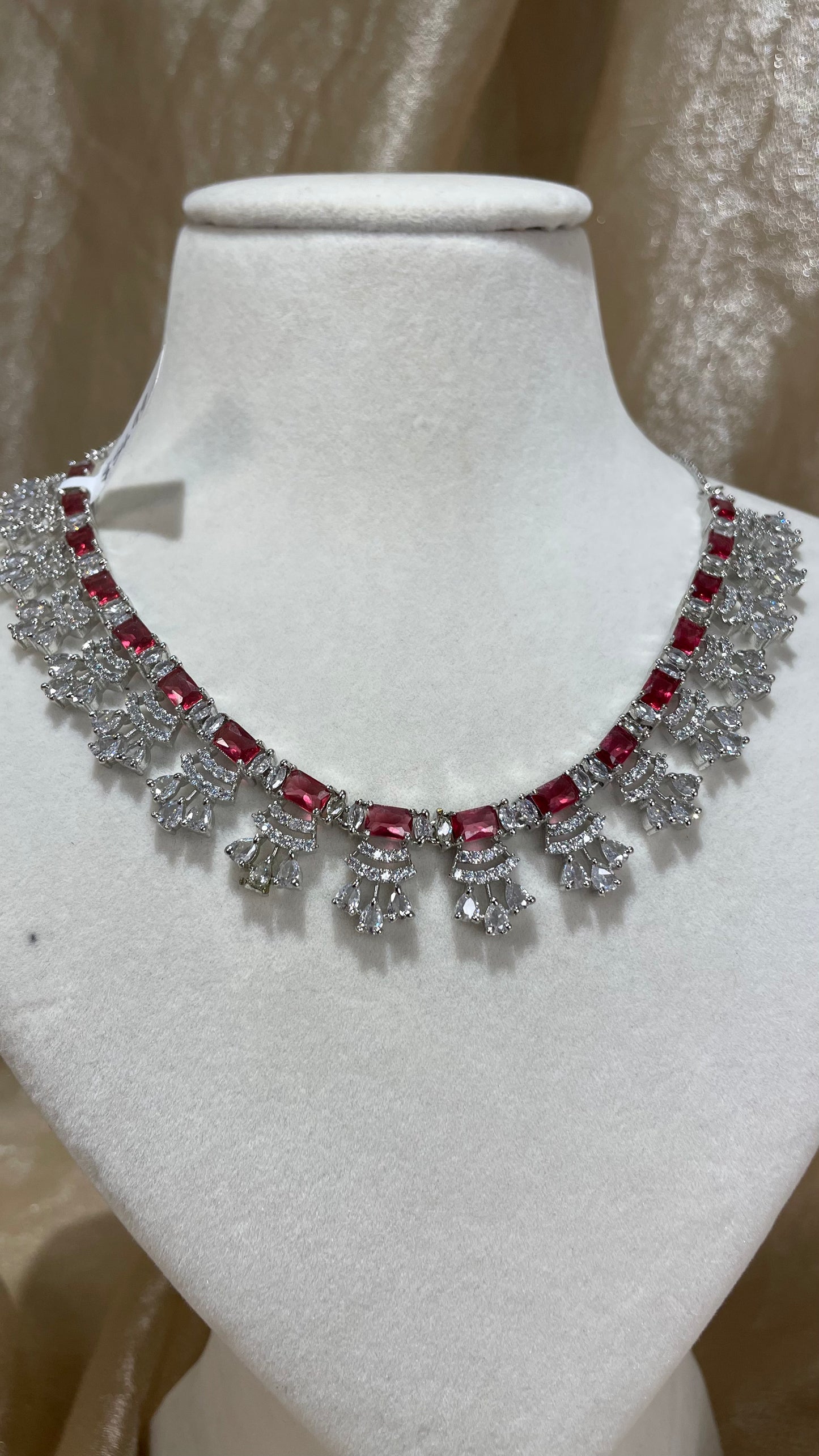 red necklace set
