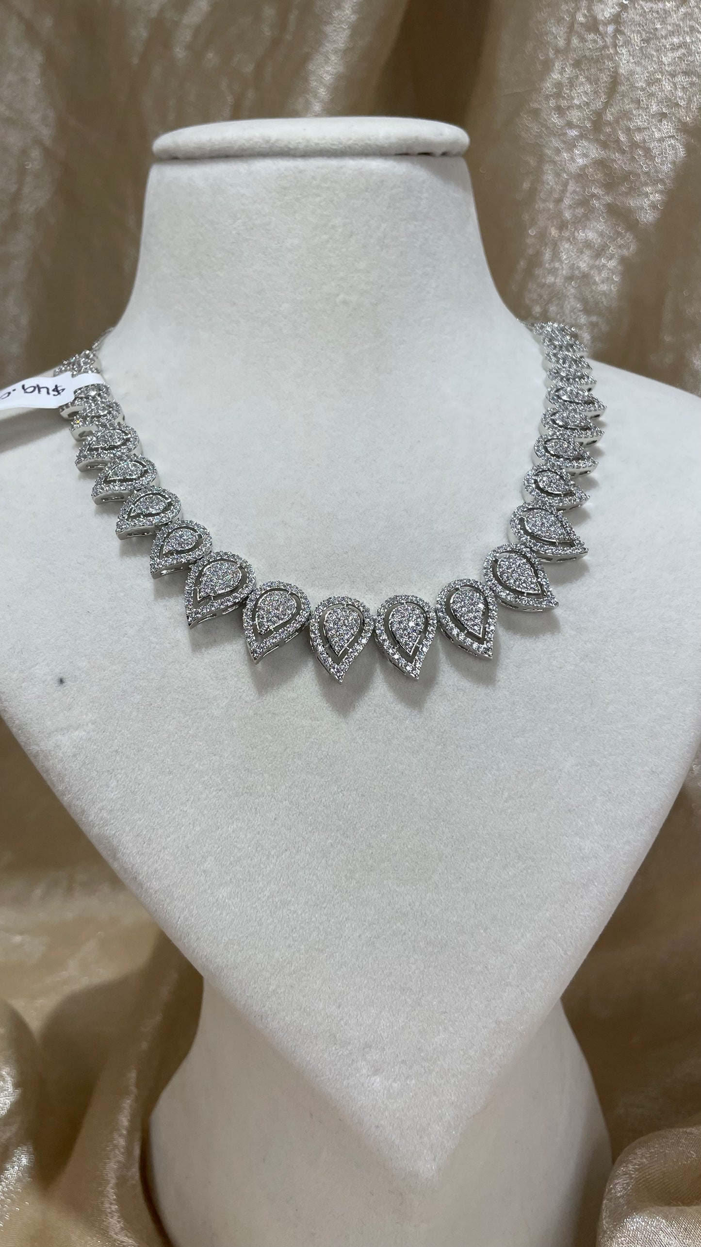 silver necklace set