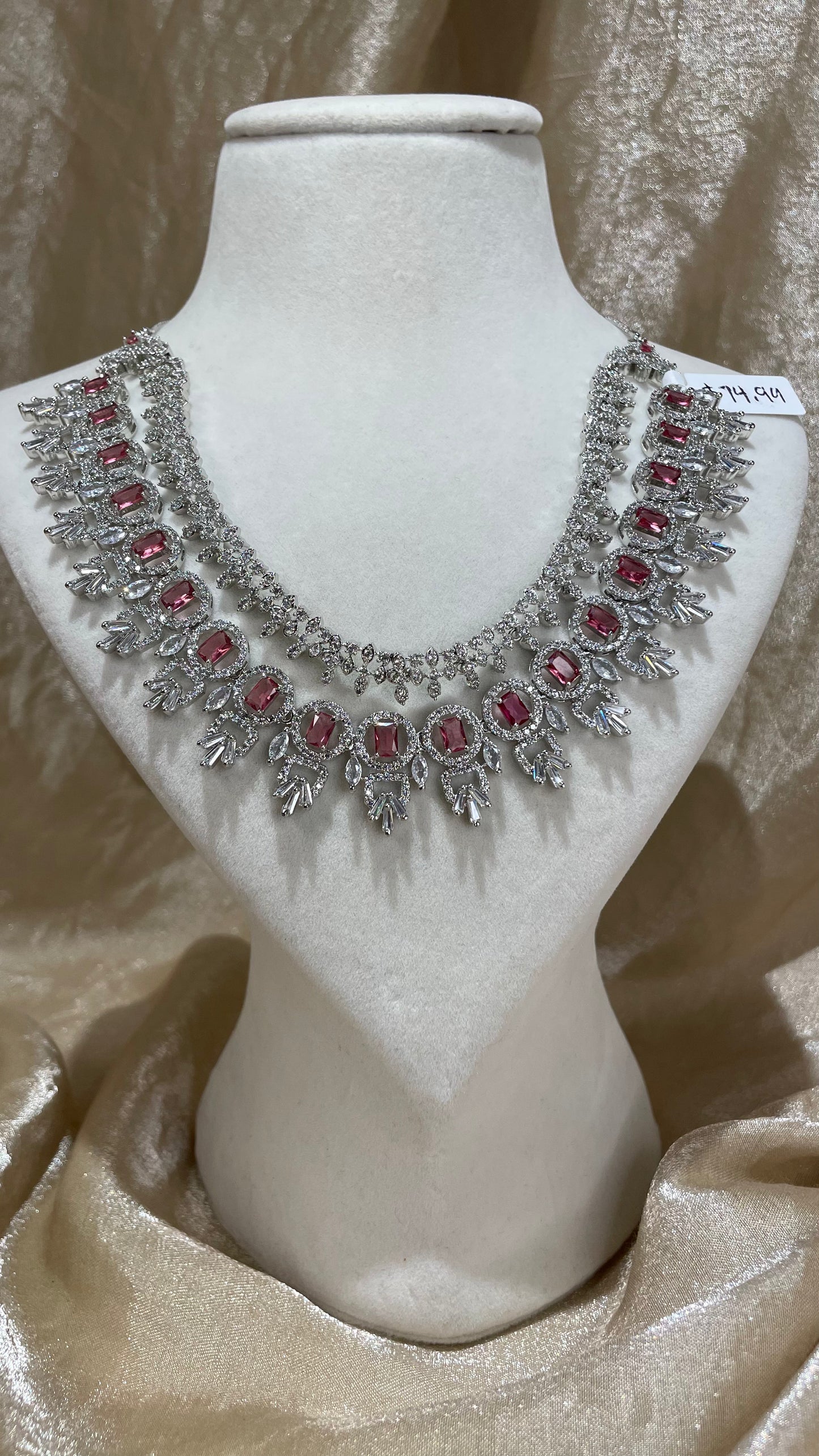 red necklace set