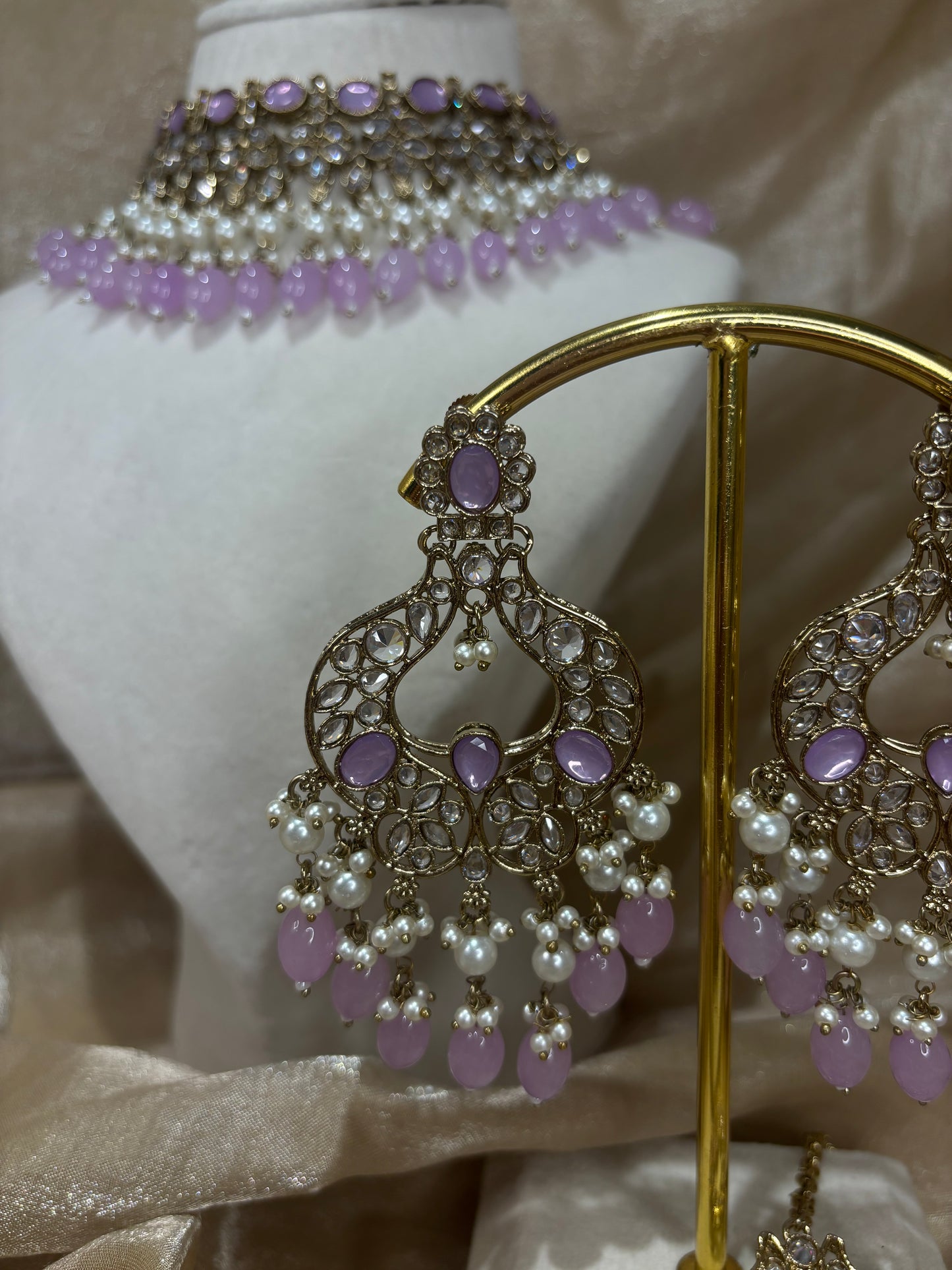 Lavender choker set