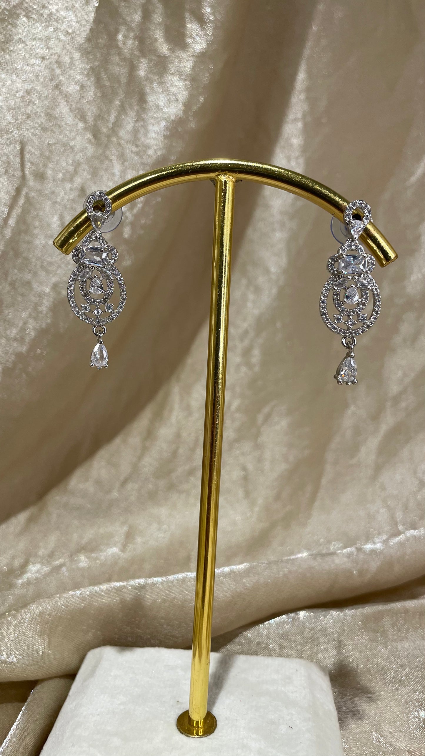 silver necklace set