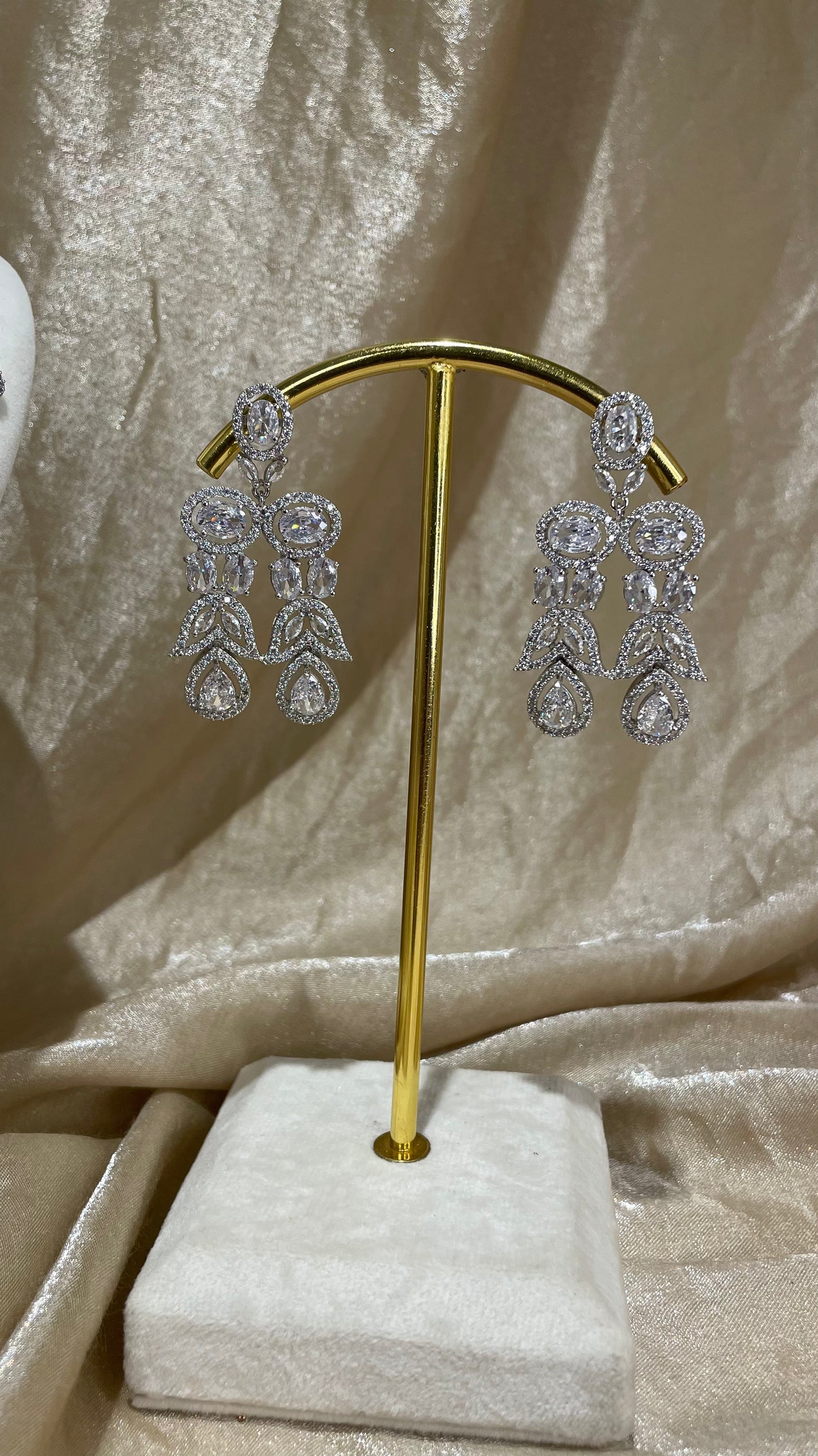 silver necklace set