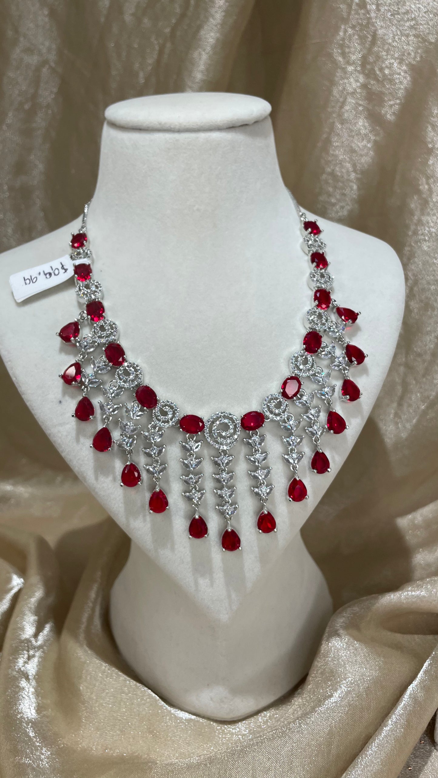 red necklace set