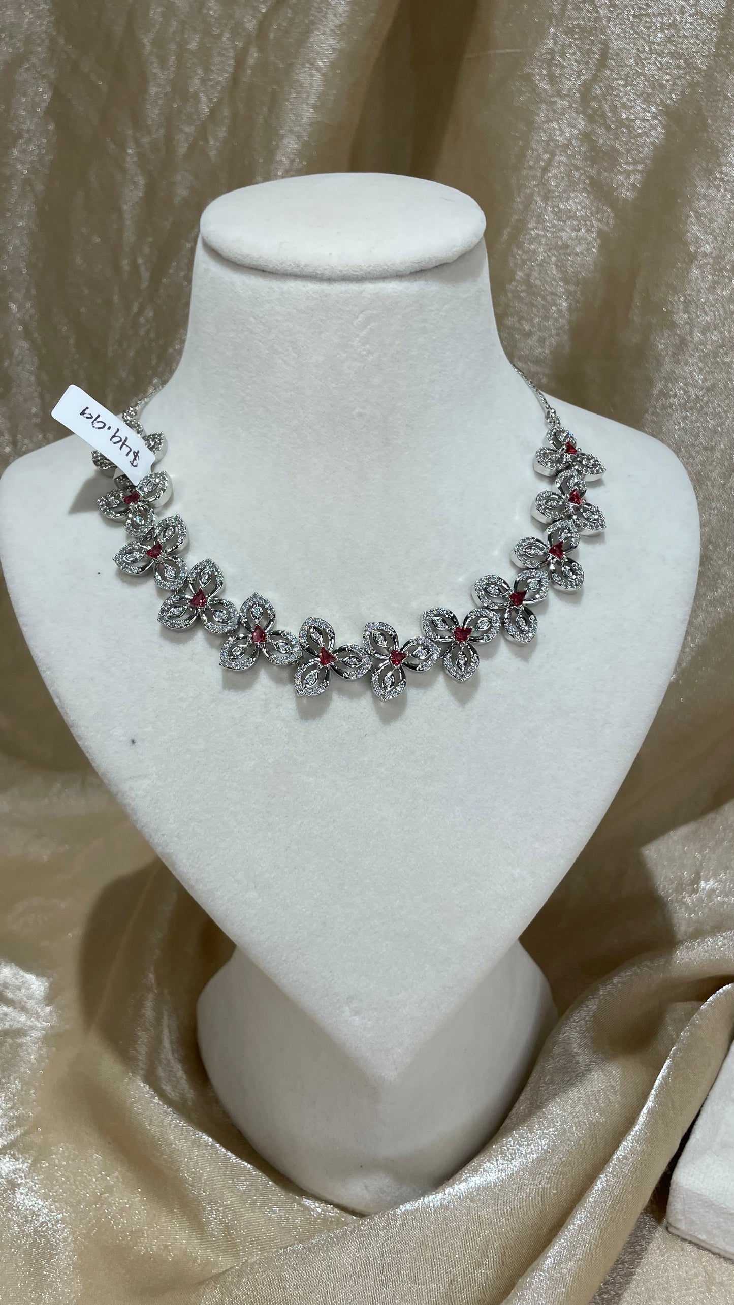 red necklace set