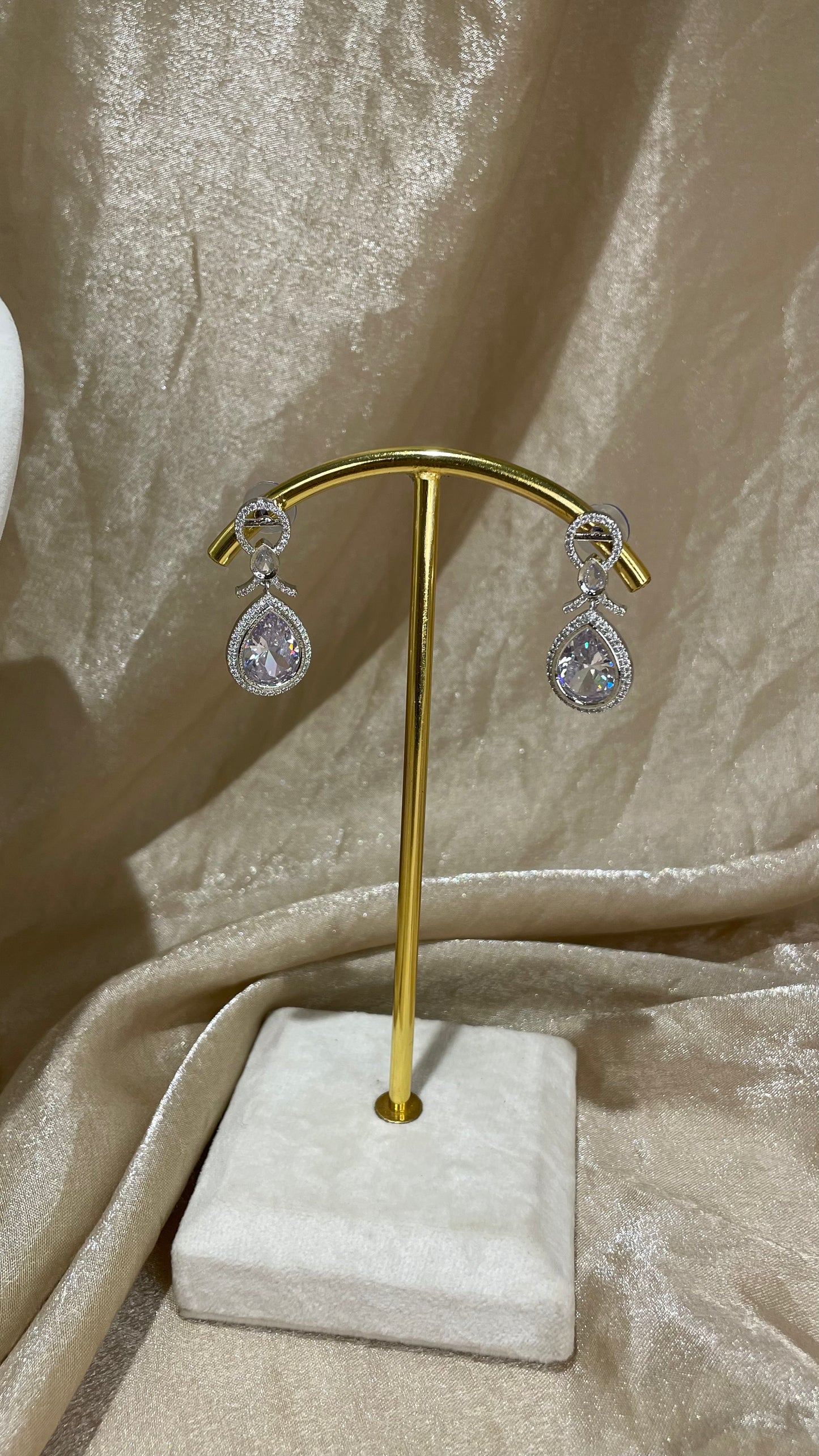 silver necklace set