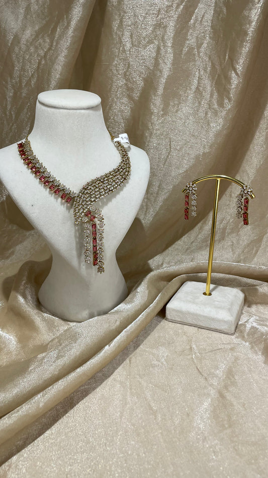 red necklace set
