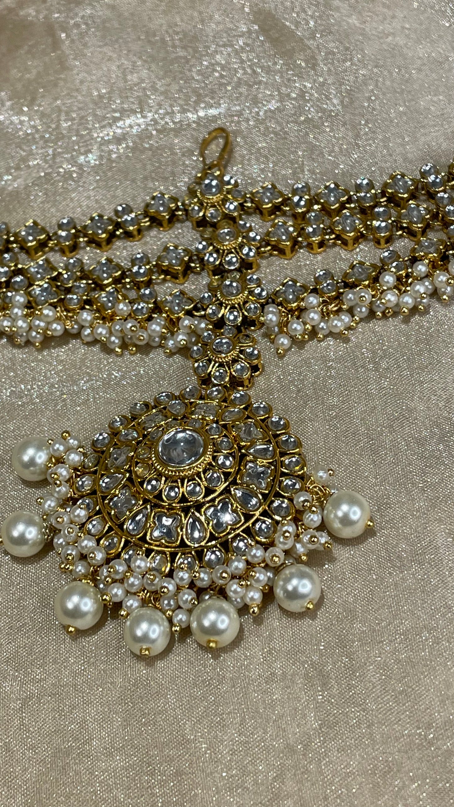 heavy kundan matha patti