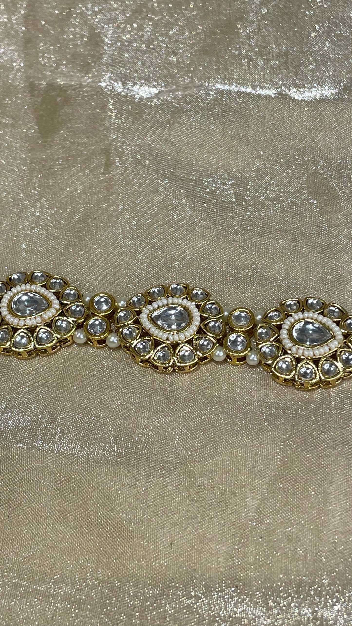 gold headband