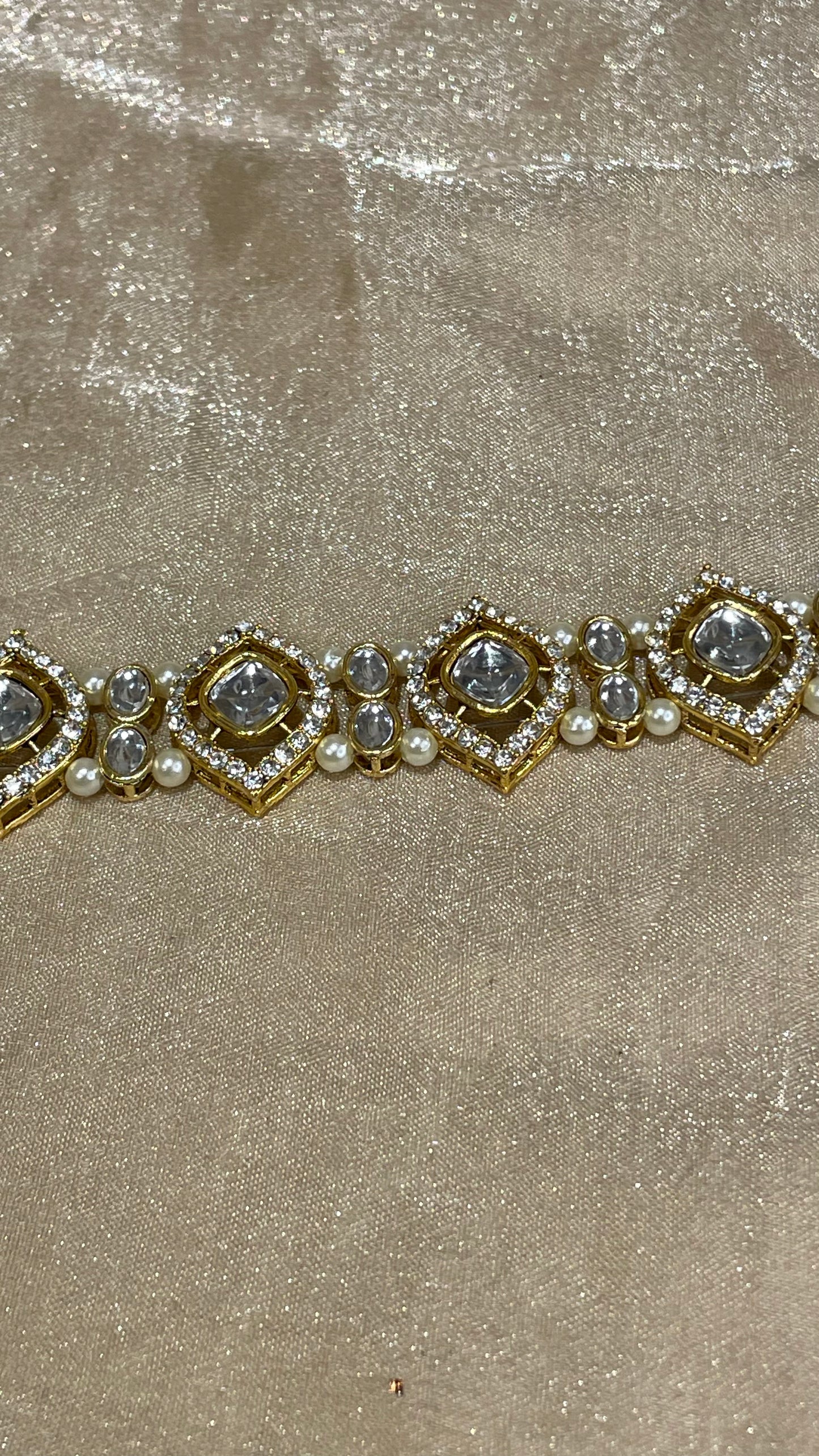 gold headband