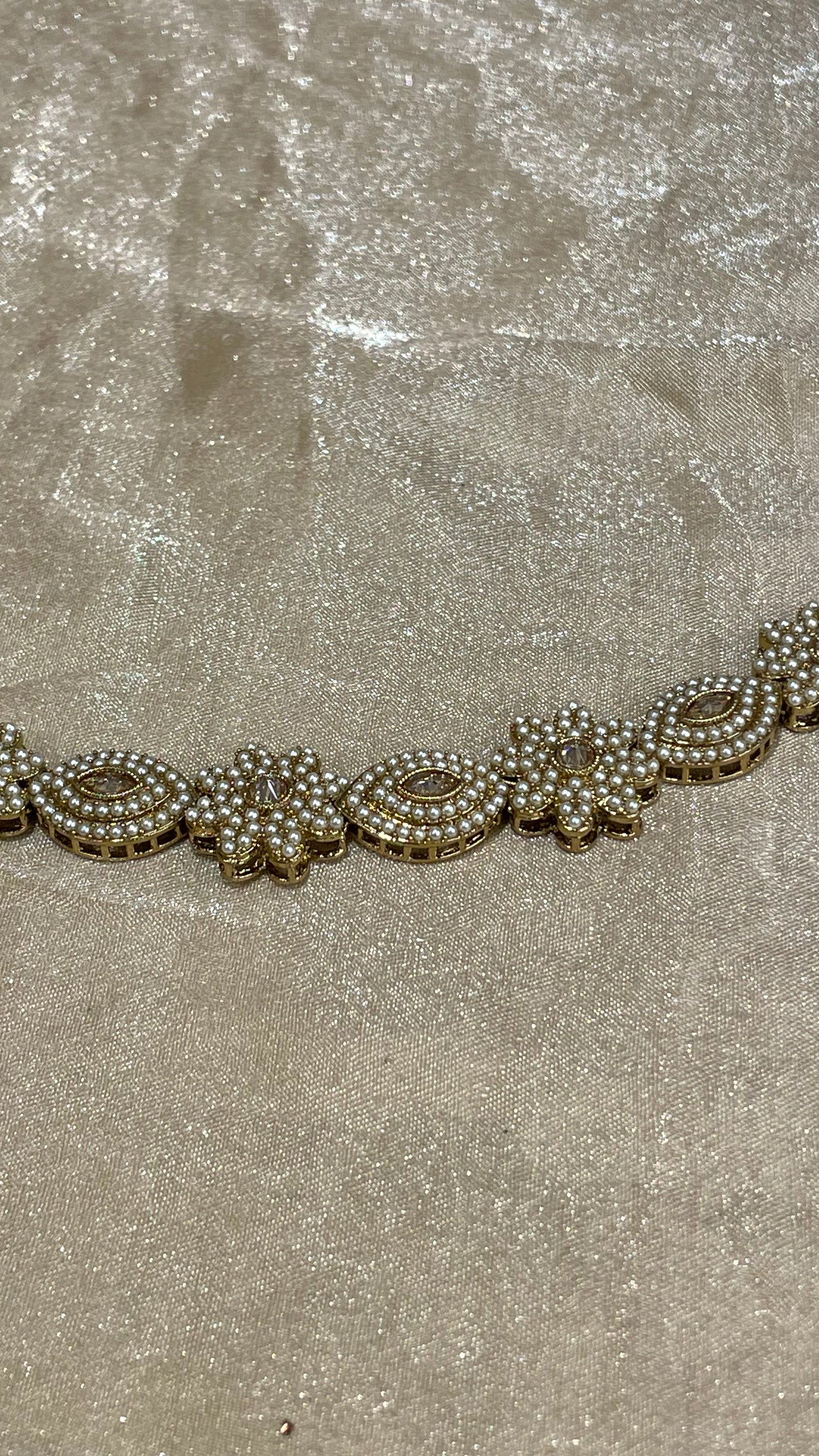 gold headband