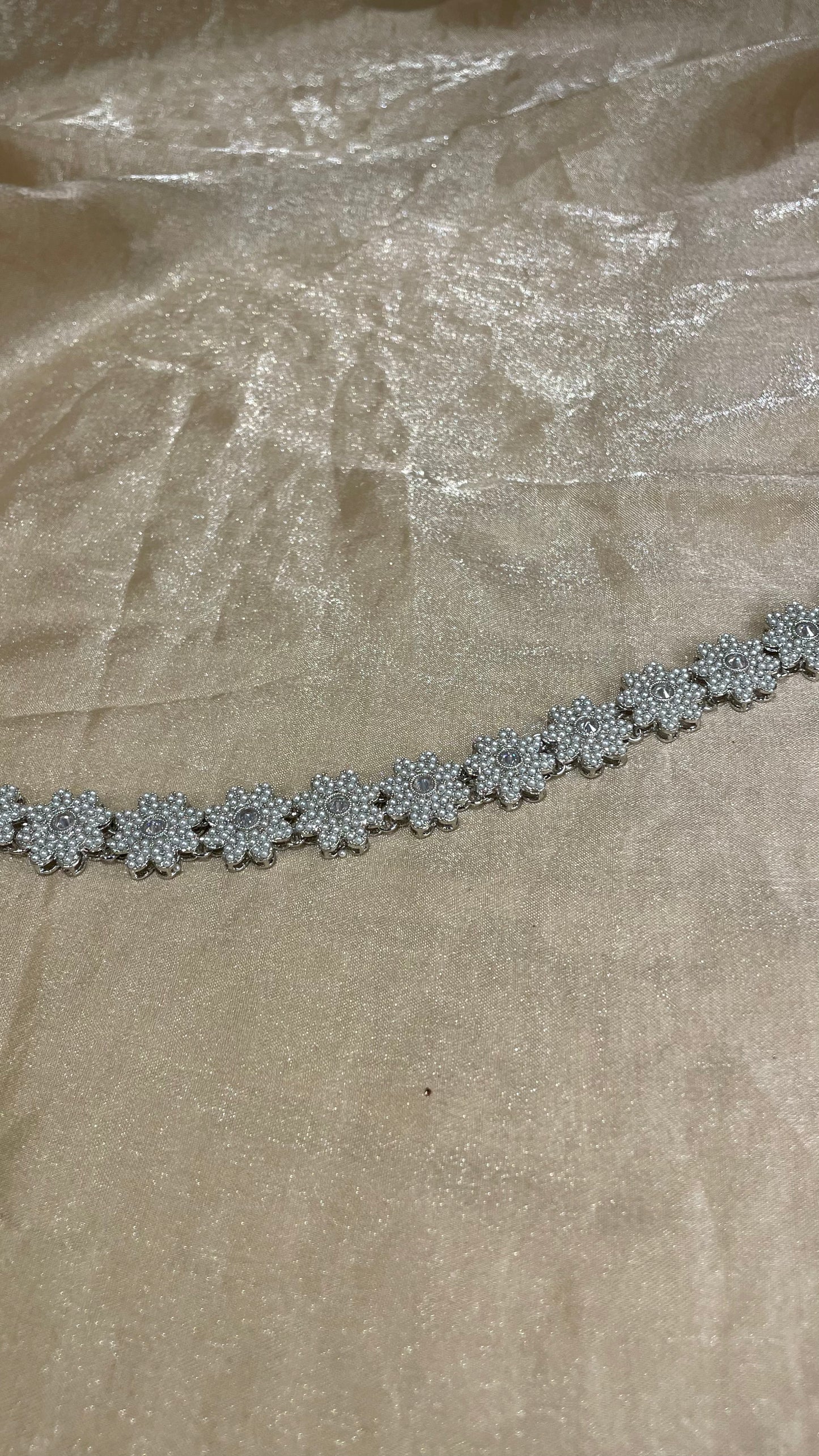 silver headband