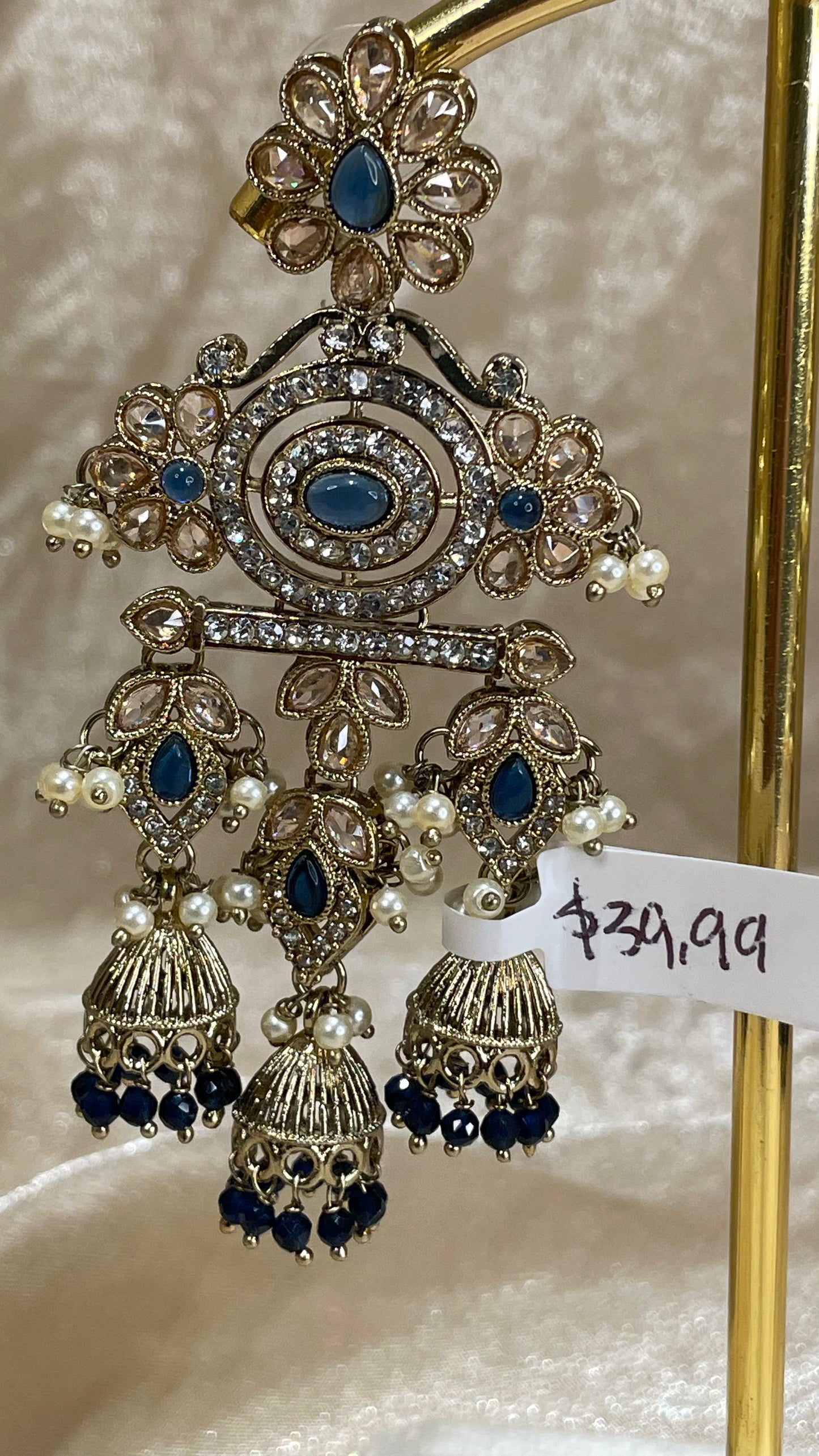 navy blue earrings