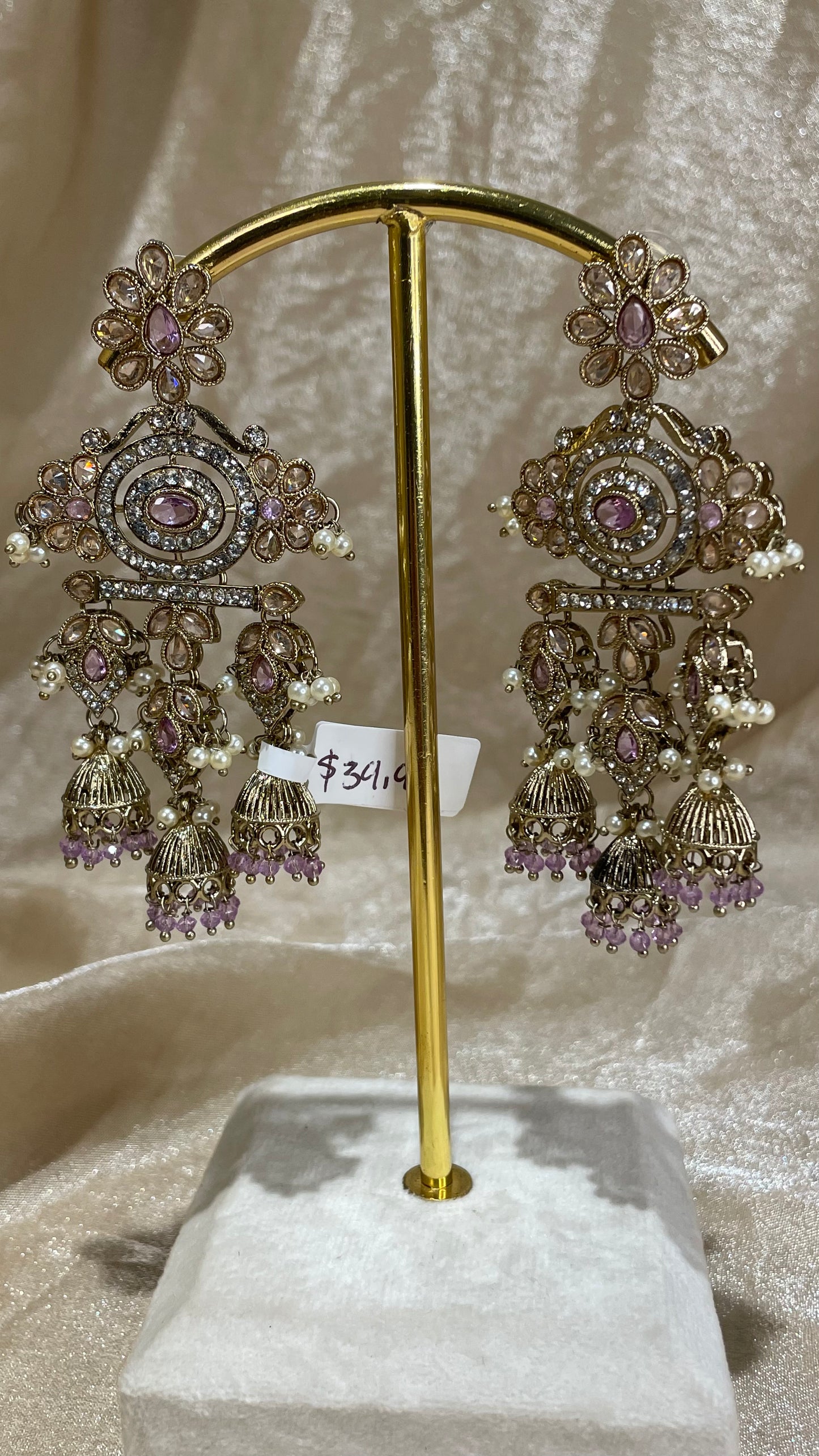 lavender earrings