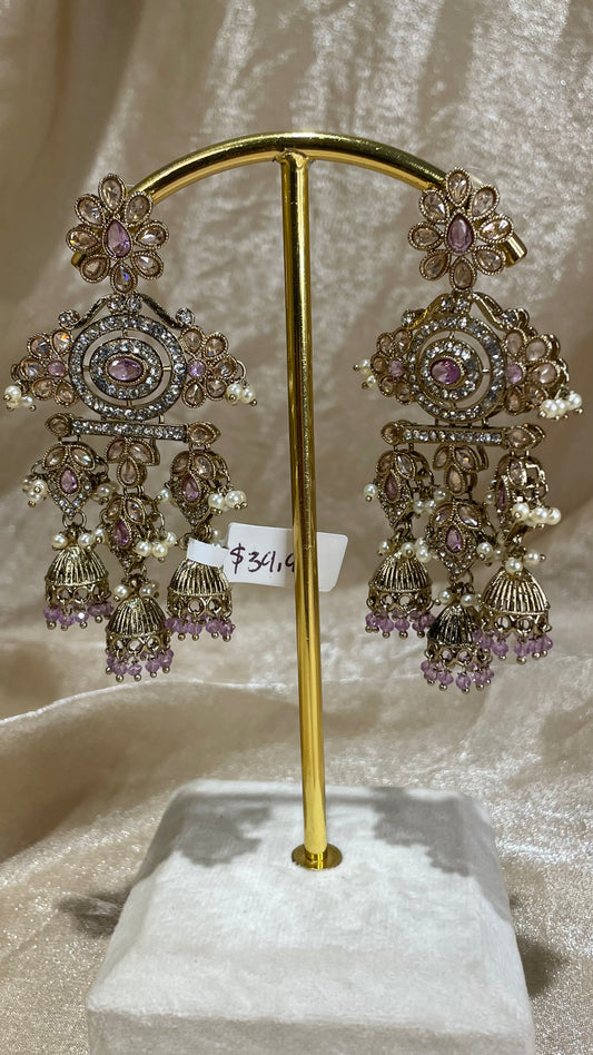 lavender earrings