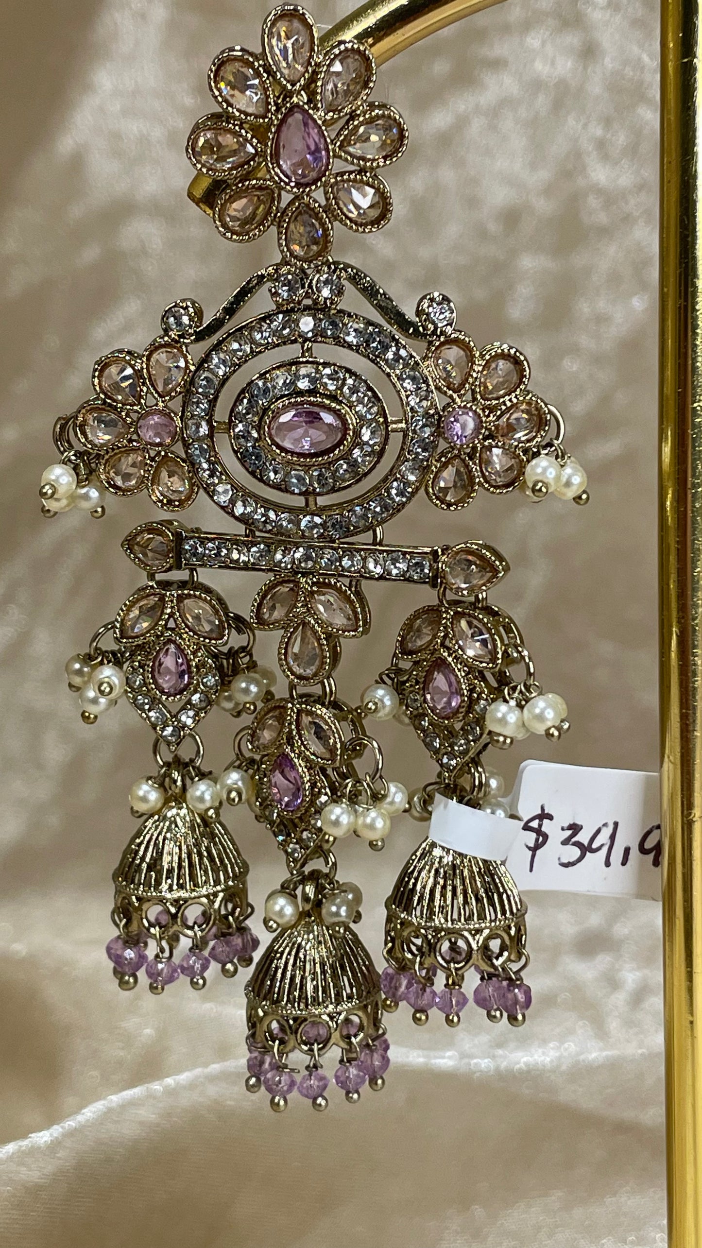 lavender earrings