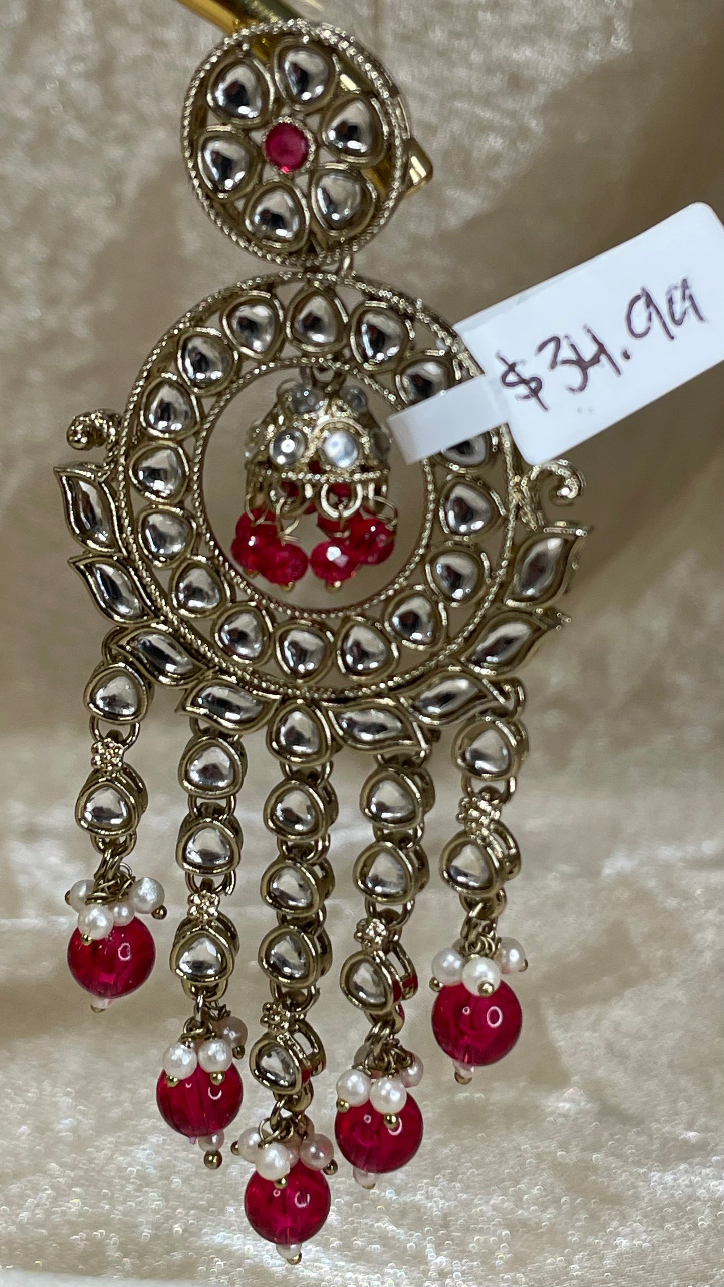 red earrings