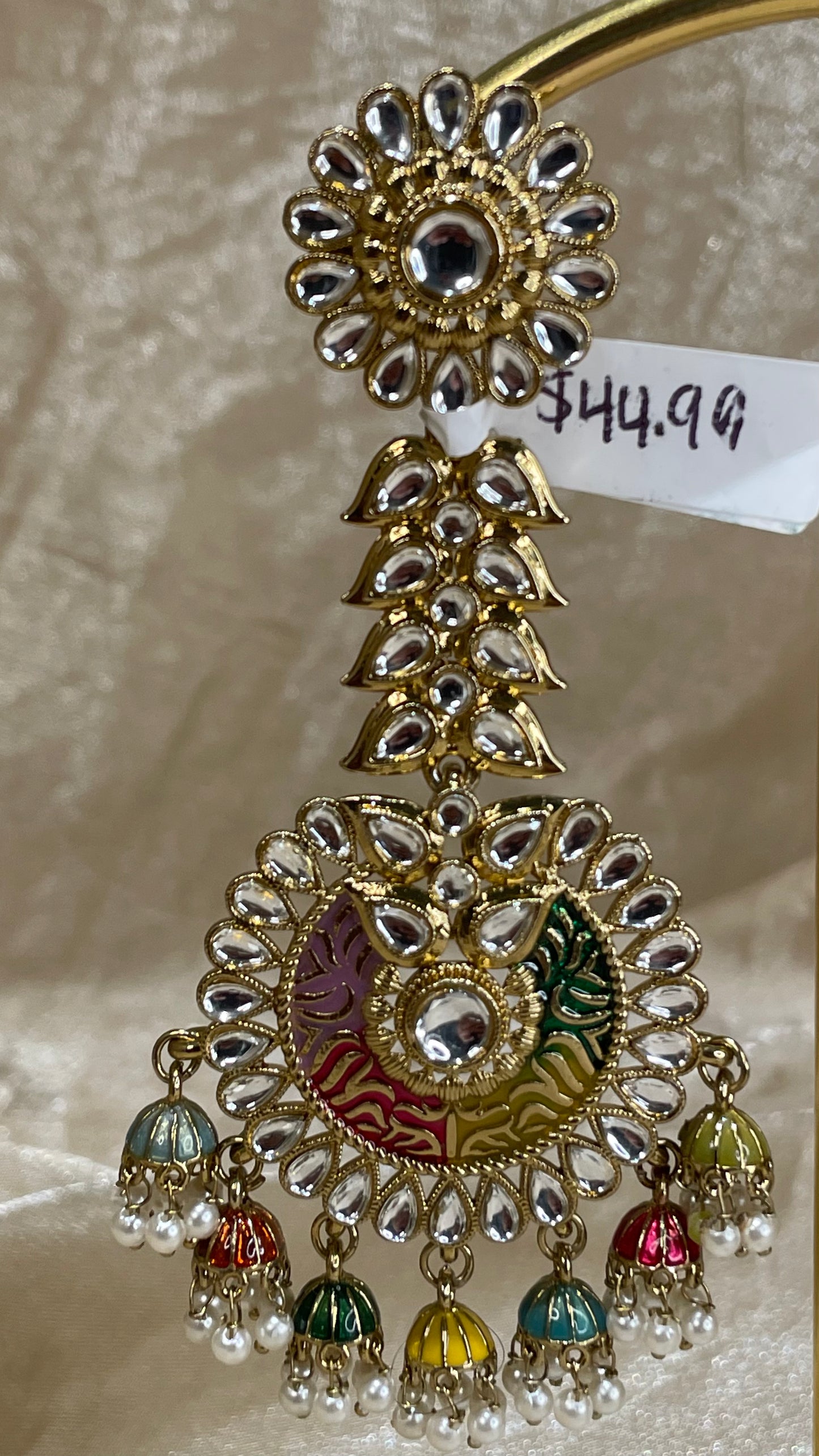 multi-colour earring tikka set