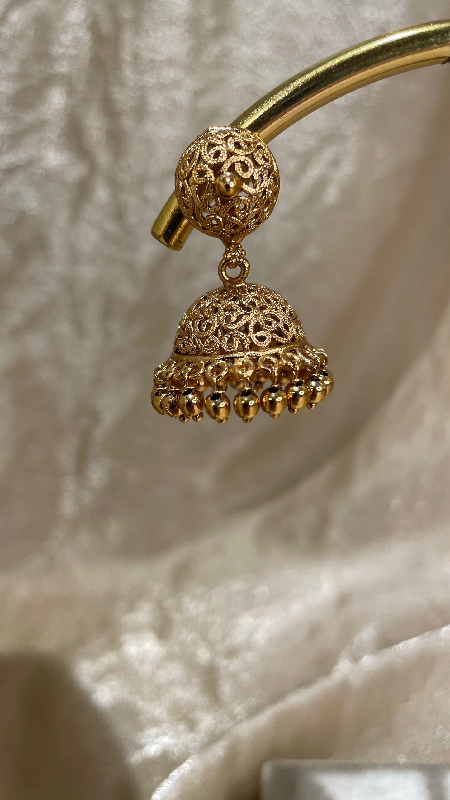 3 layer antique gold necklace set