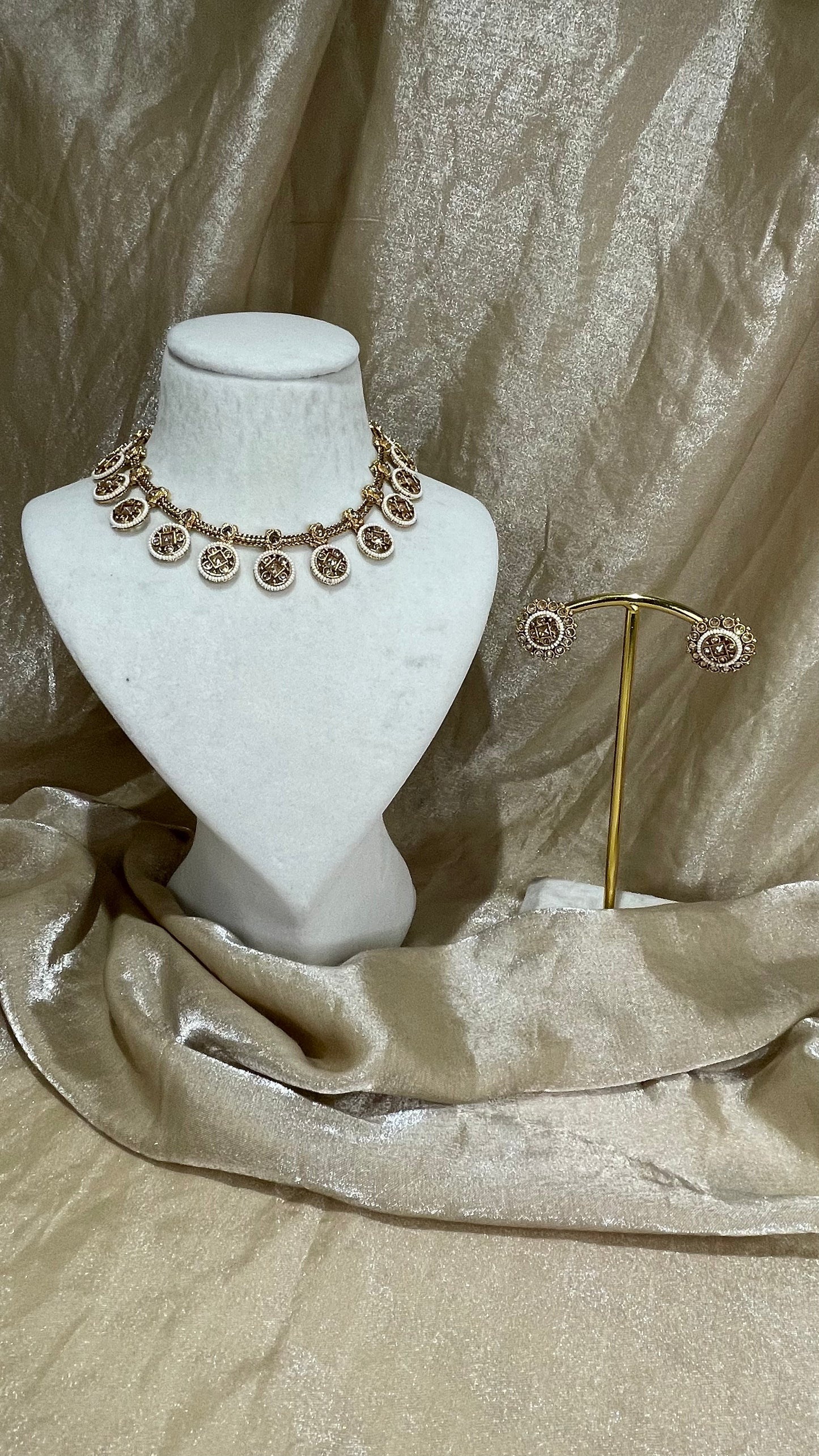 antique gold necklace set