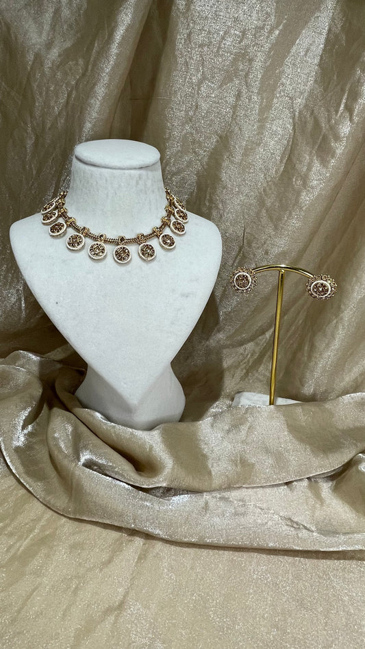 antique gold necklace set