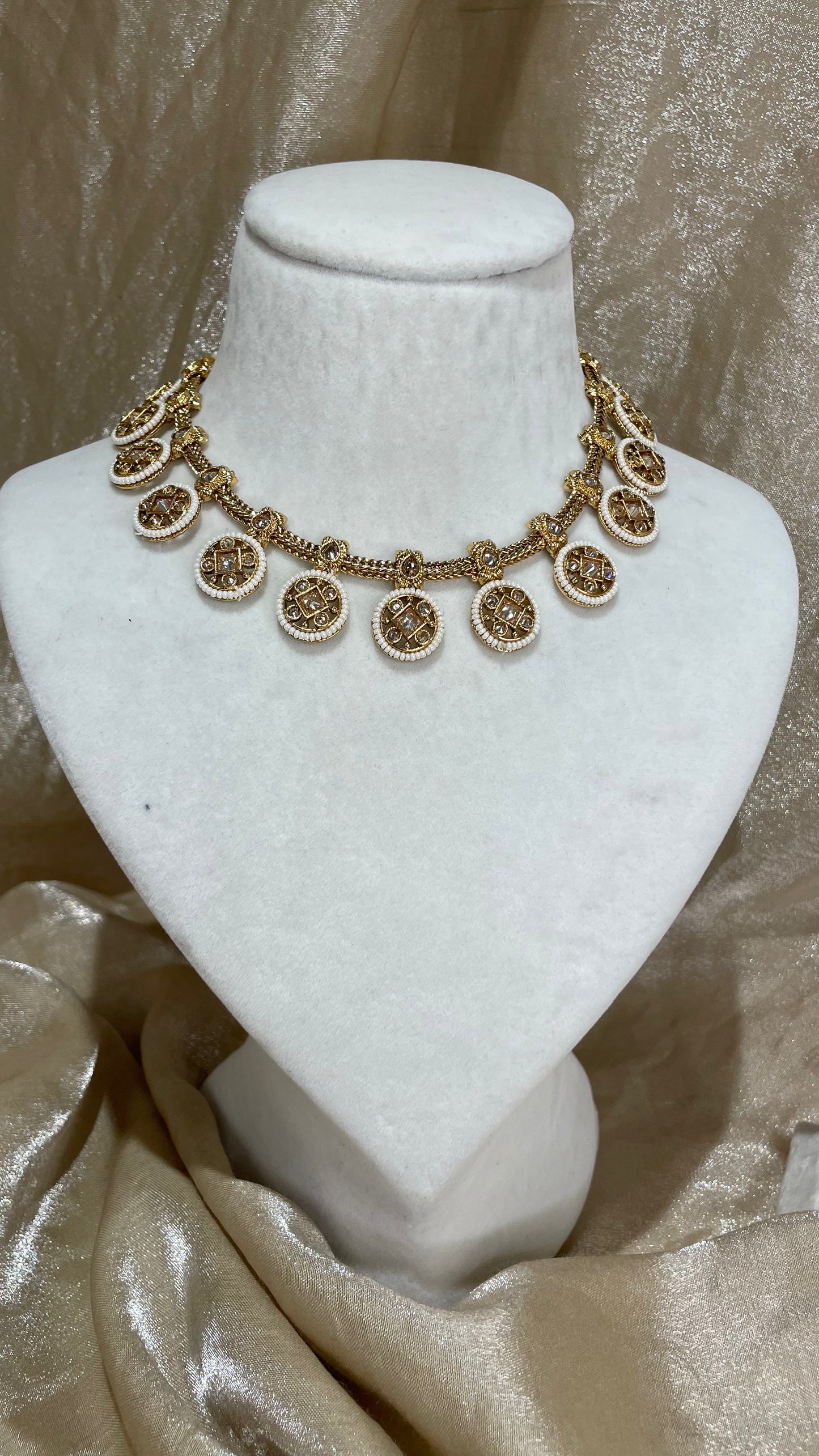 antique gold necklace set
