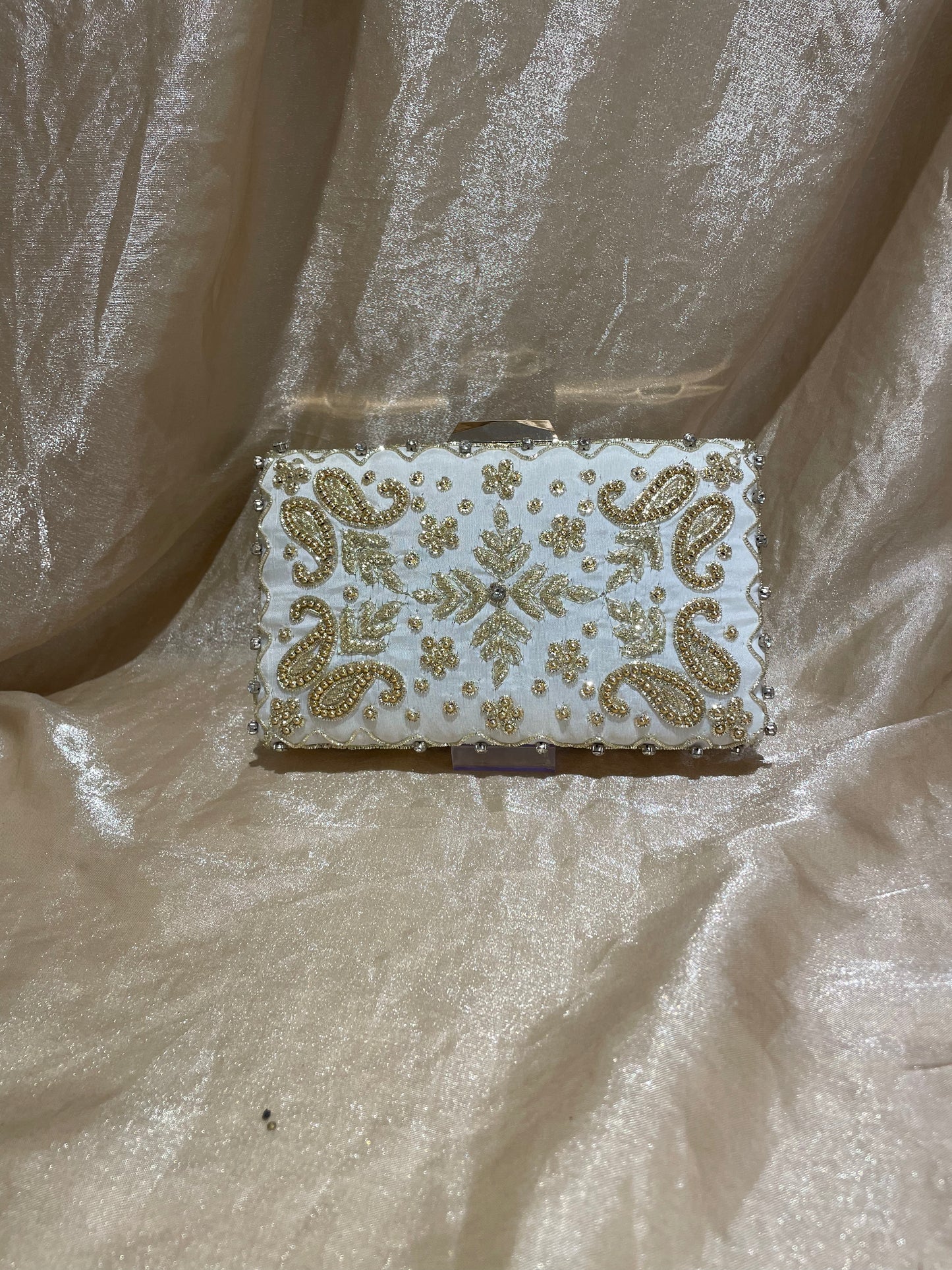 white purse